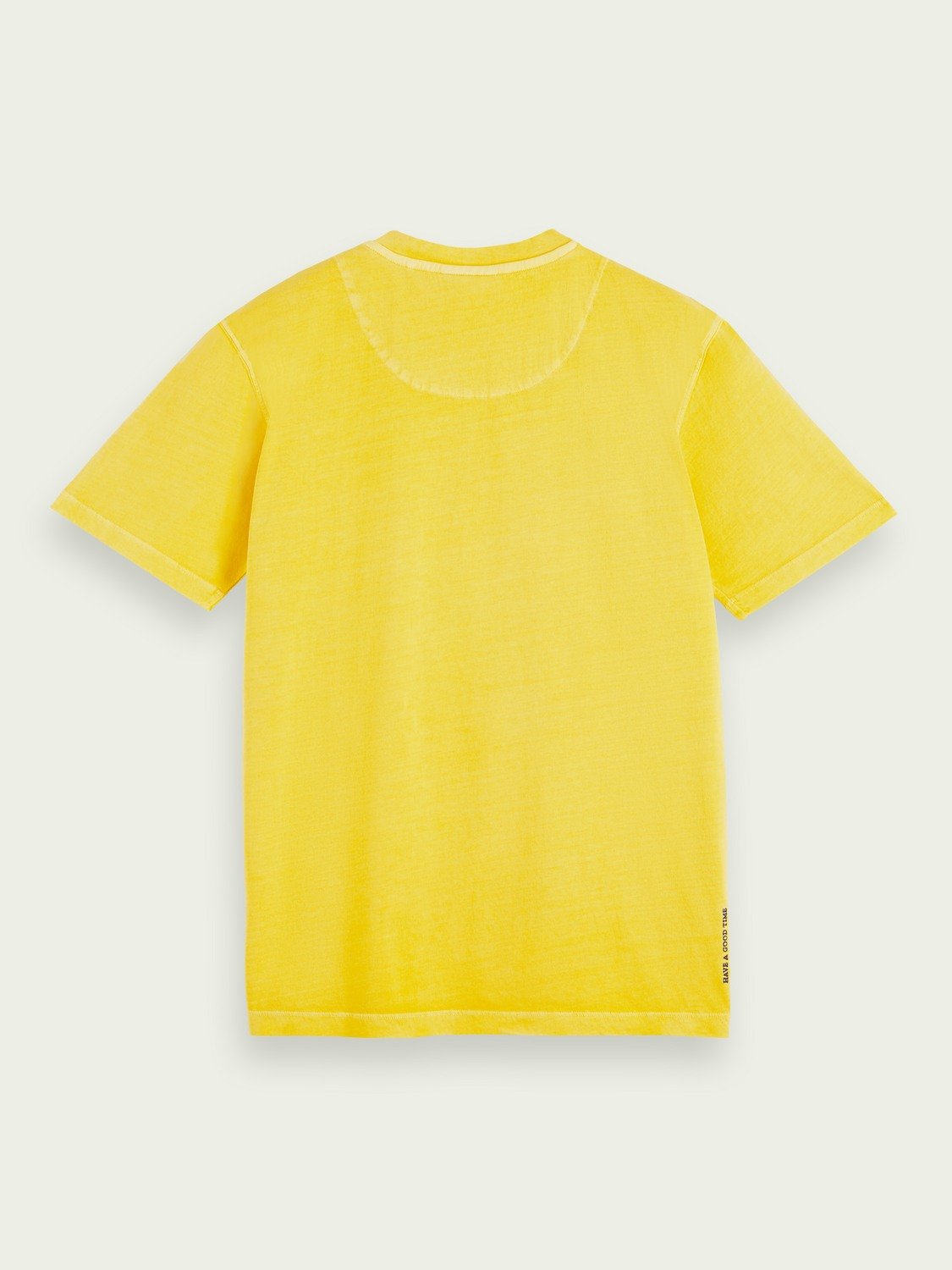 Garment-dyed logo crewneck T-shirt