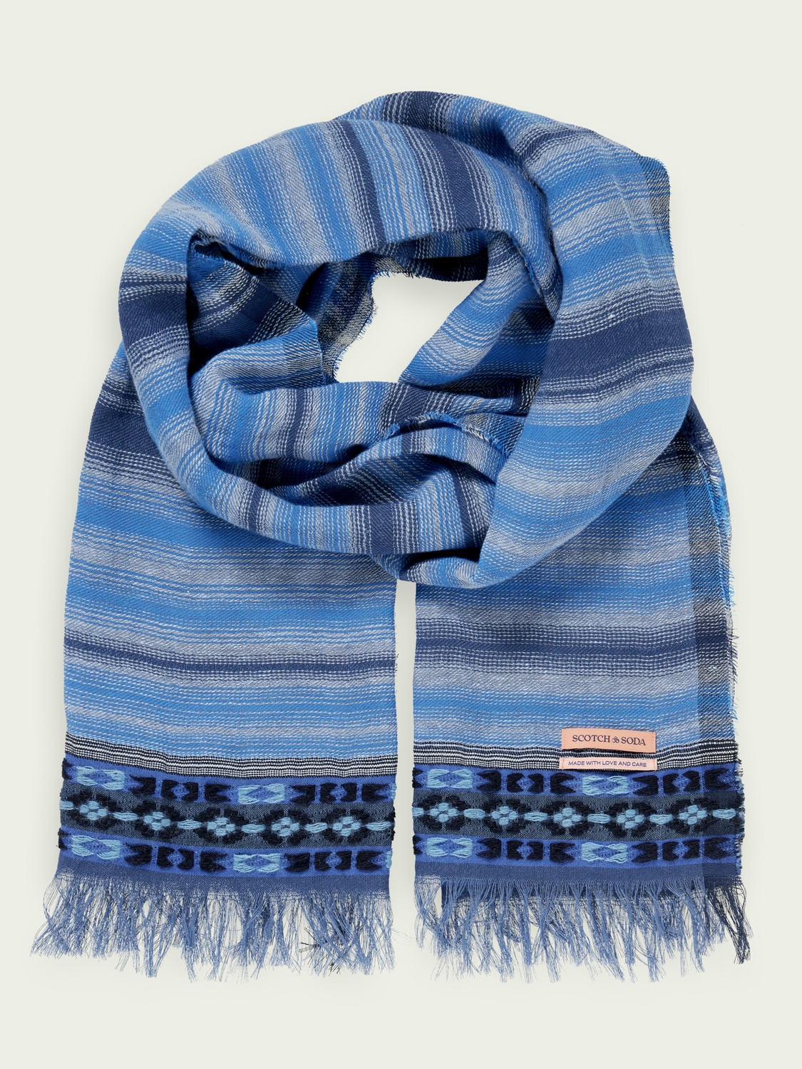 Scarf in Organic Cotton and Linen blend
