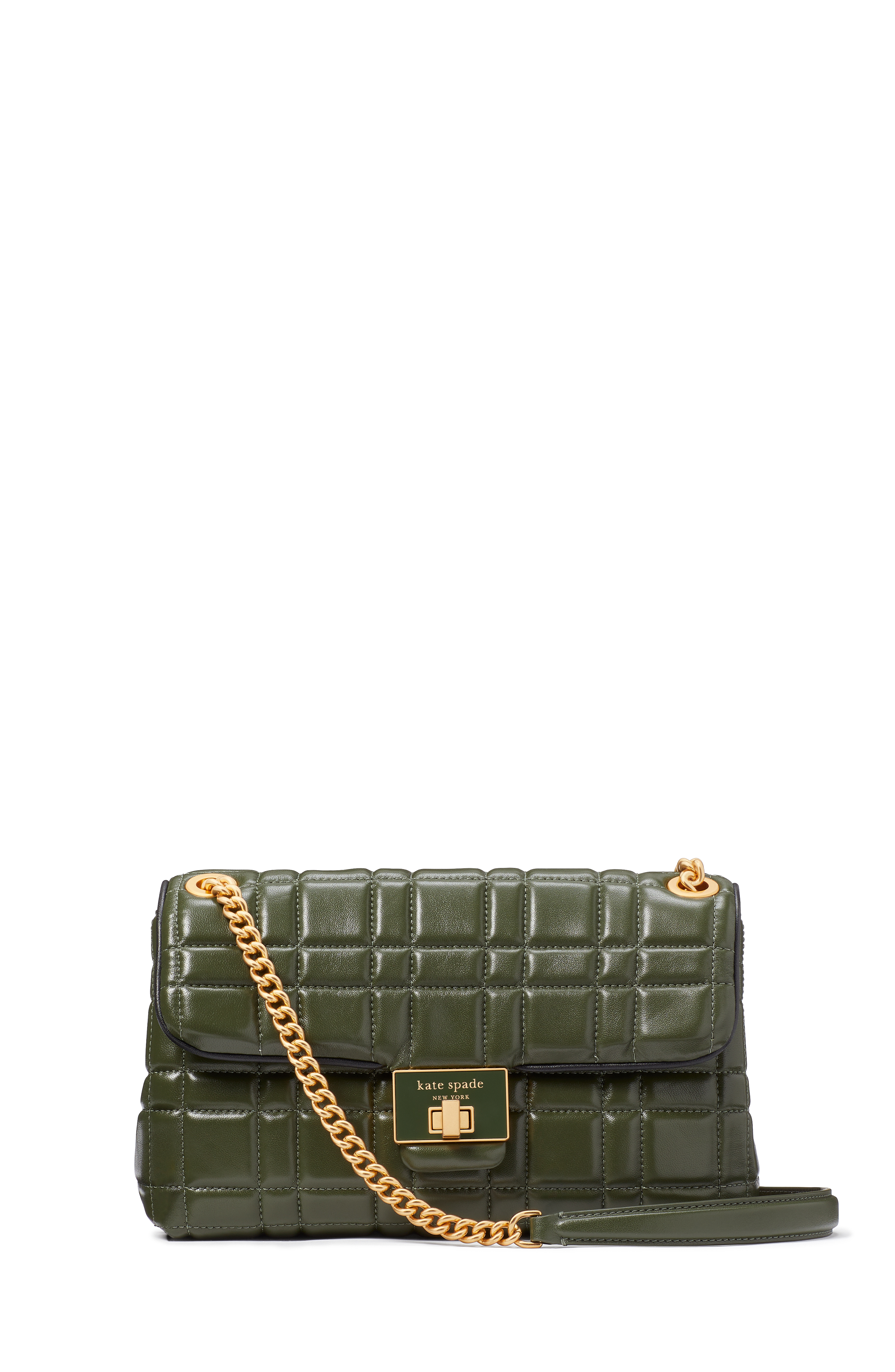 EVELYN QUILTED LEATHER shoulder bag