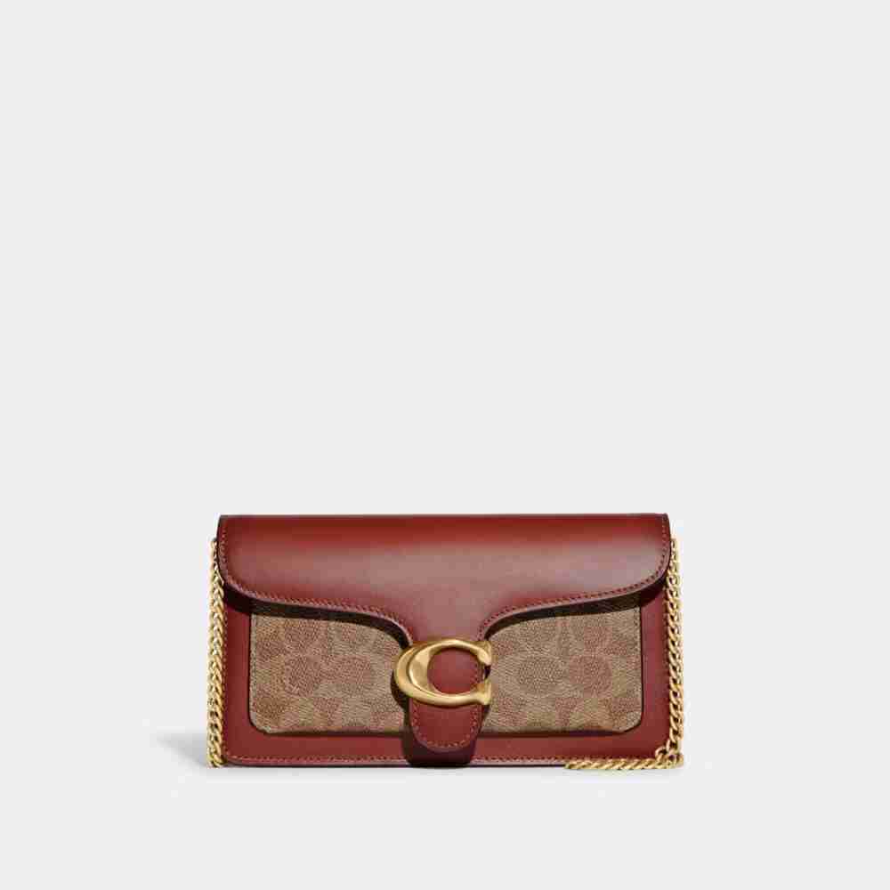 Tabby Chain Clutch In Signature Canvas