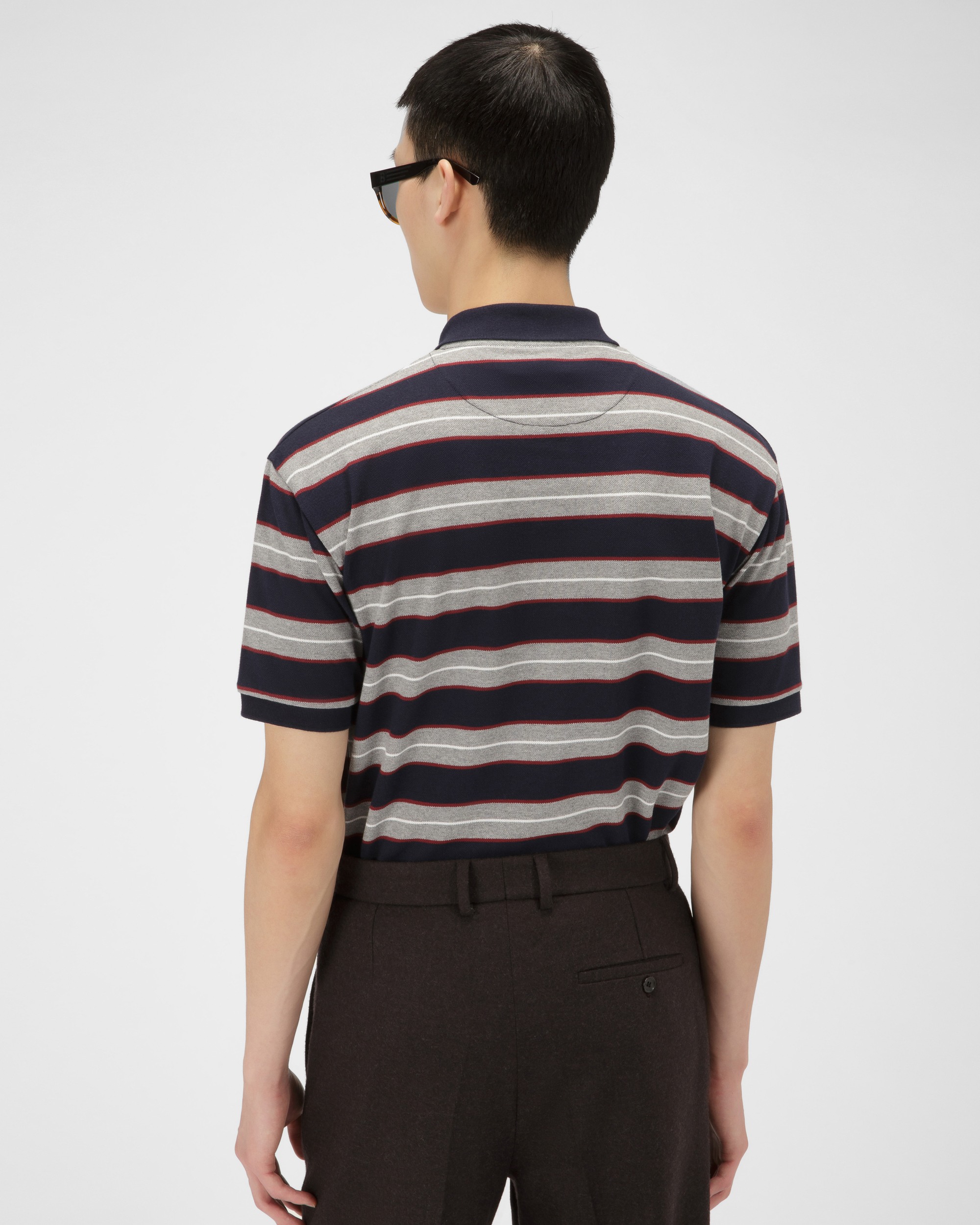 Cotton Polo Shirt in Ink