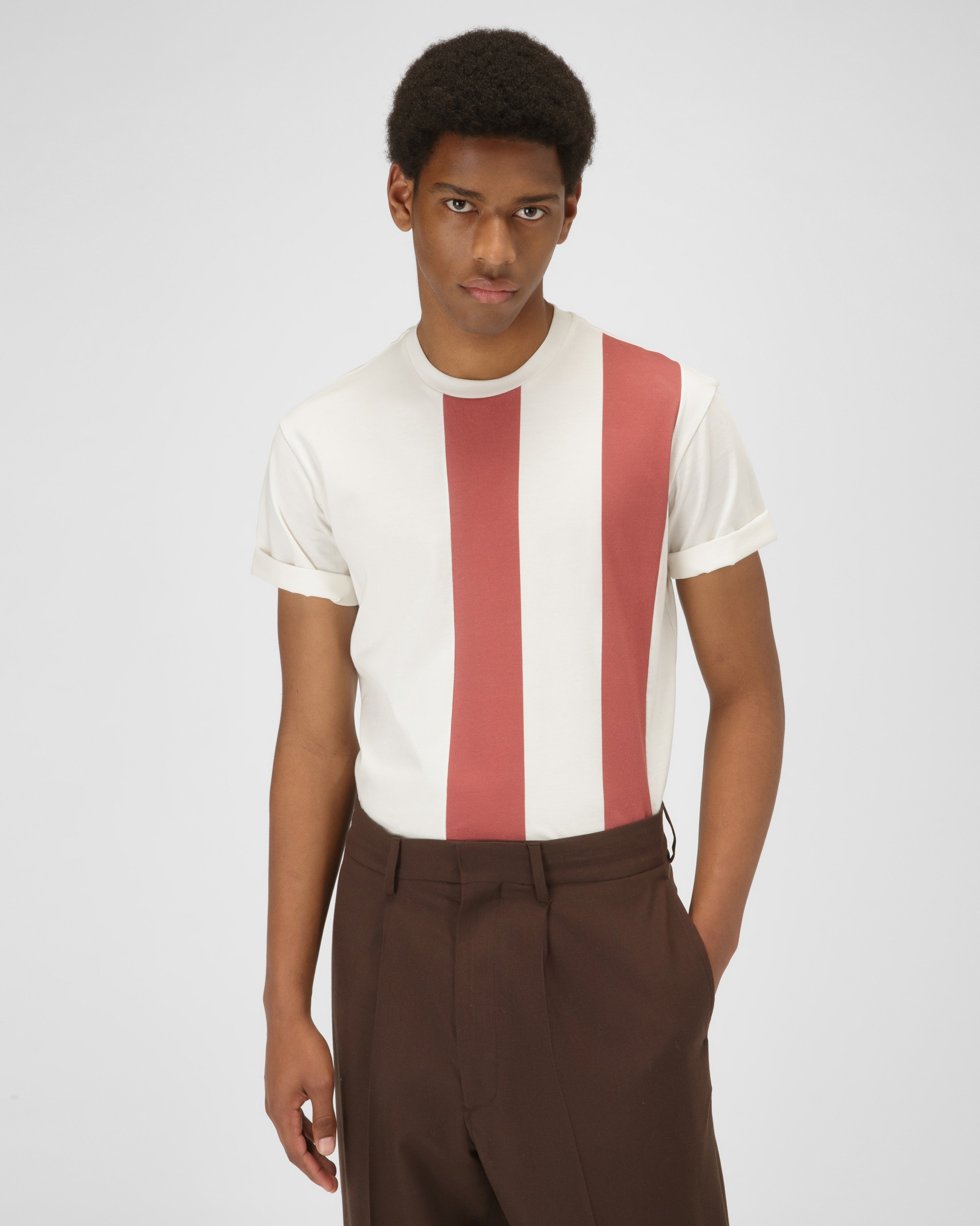 Organic Cotton T-Shirt In Bone