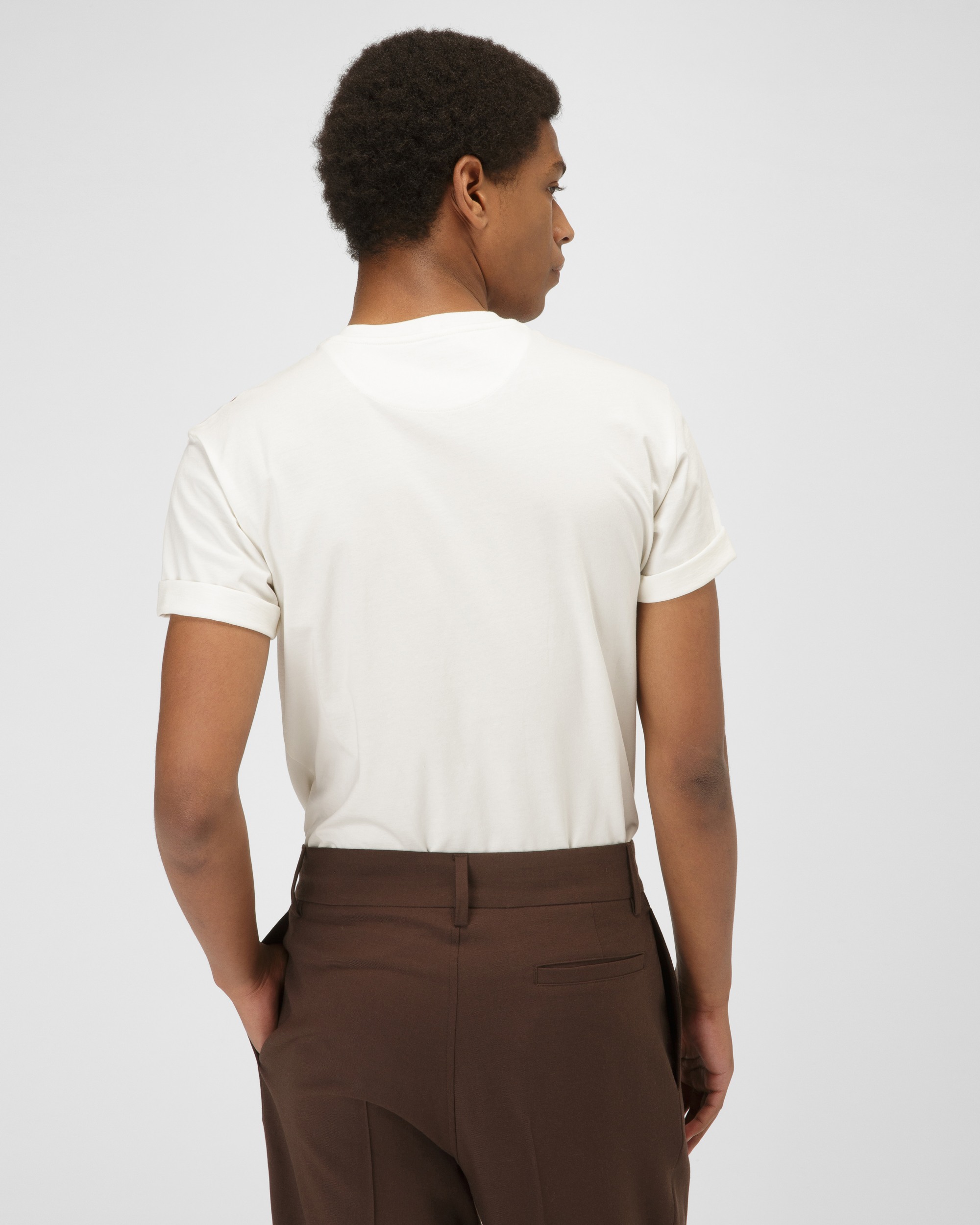 Organic Cotton T-Shirt In Bone