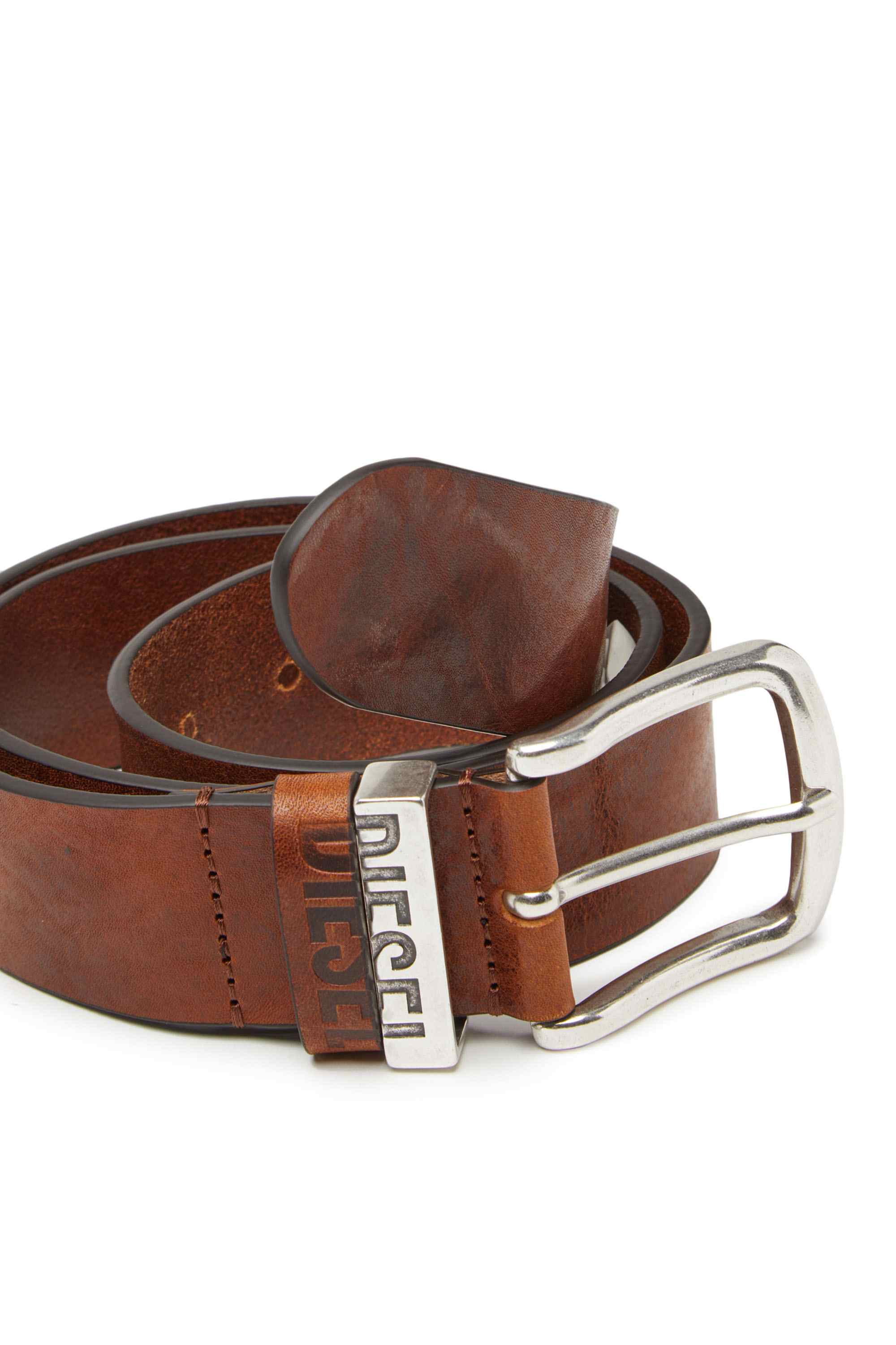 Brown Belt with contrast loops