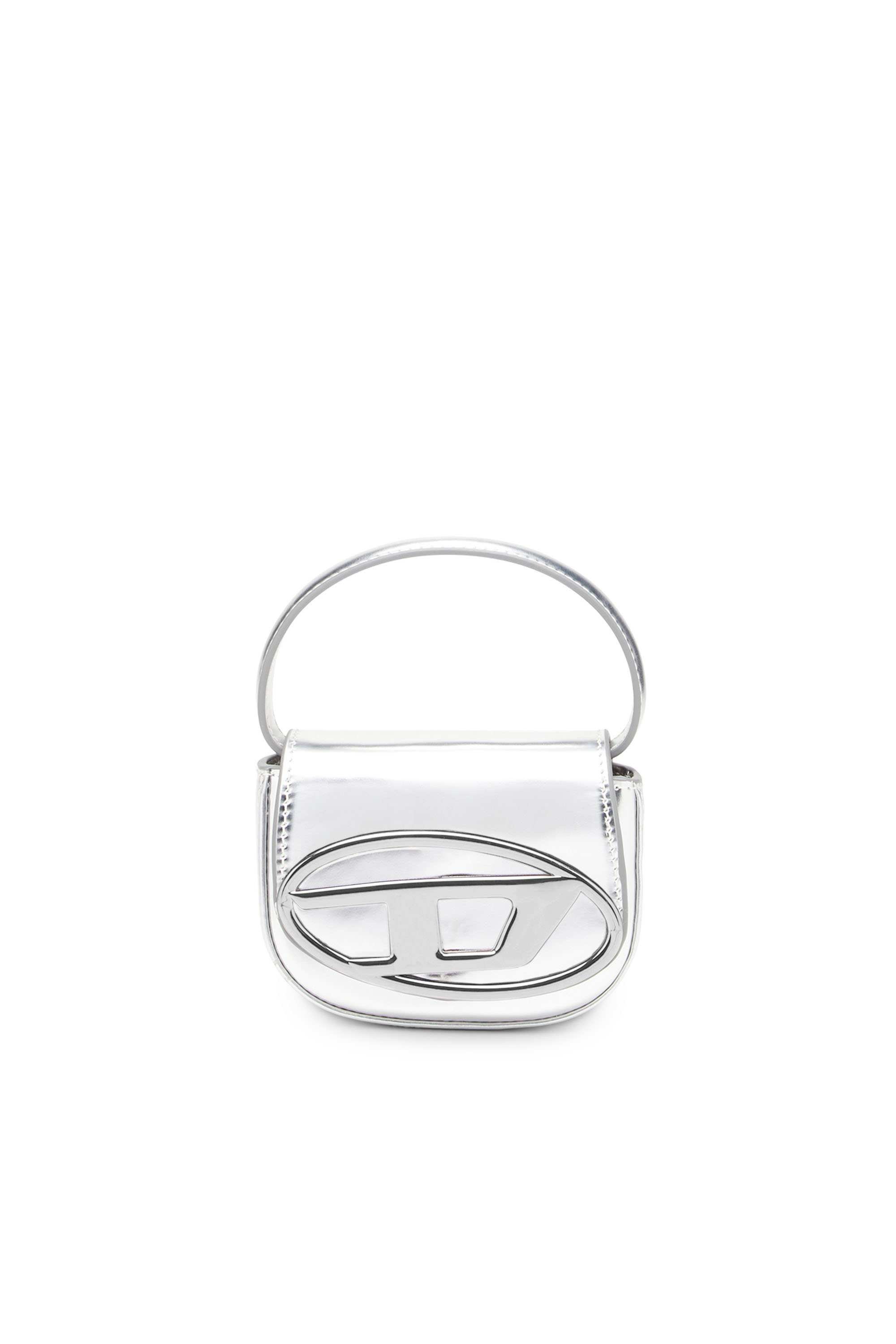 Silver 1DR-XS-S-Iconic mini bag in mirrored leather