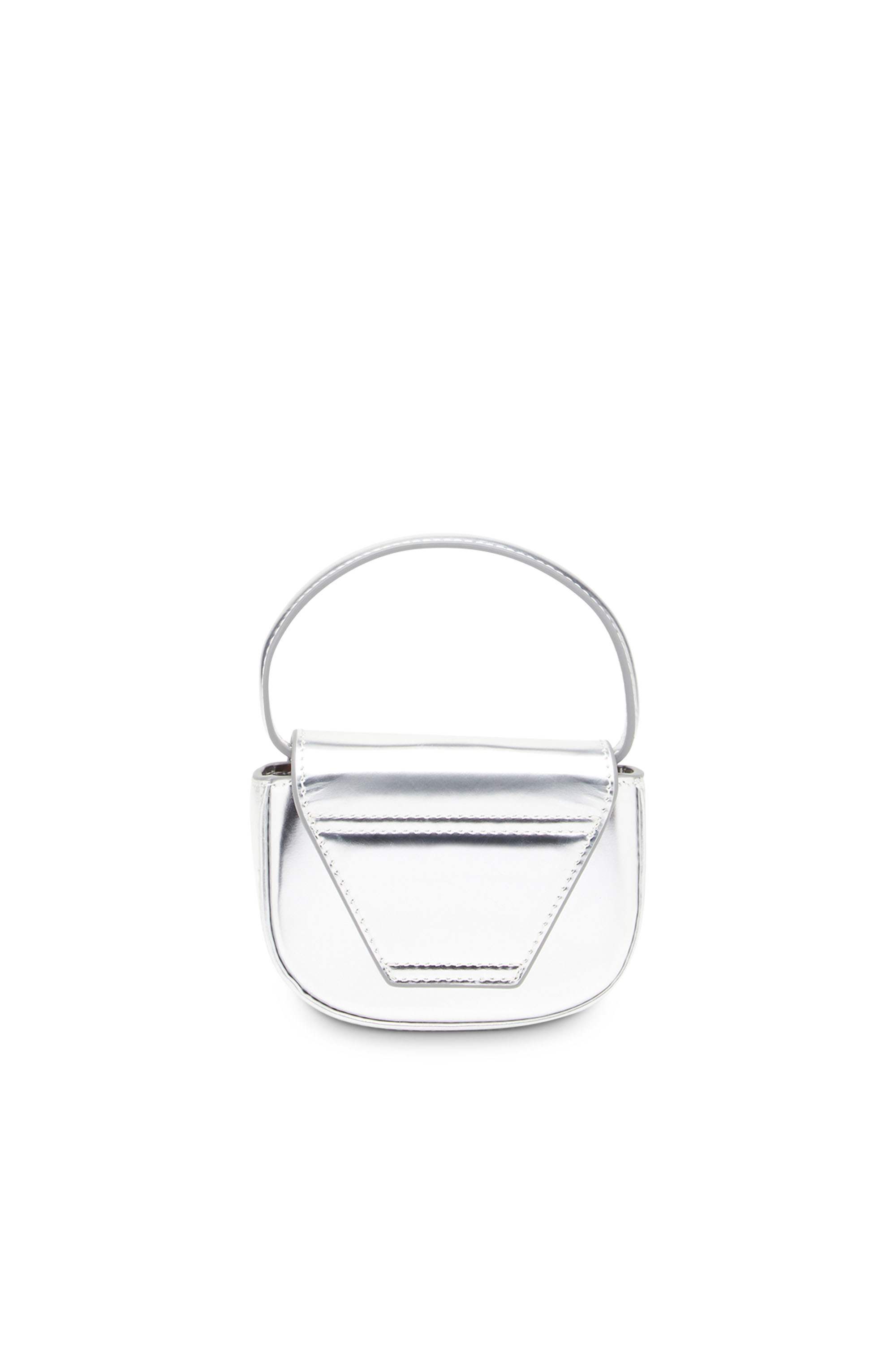 Silver 1DR-XS-S-Iconic mini bag in mirrored leather