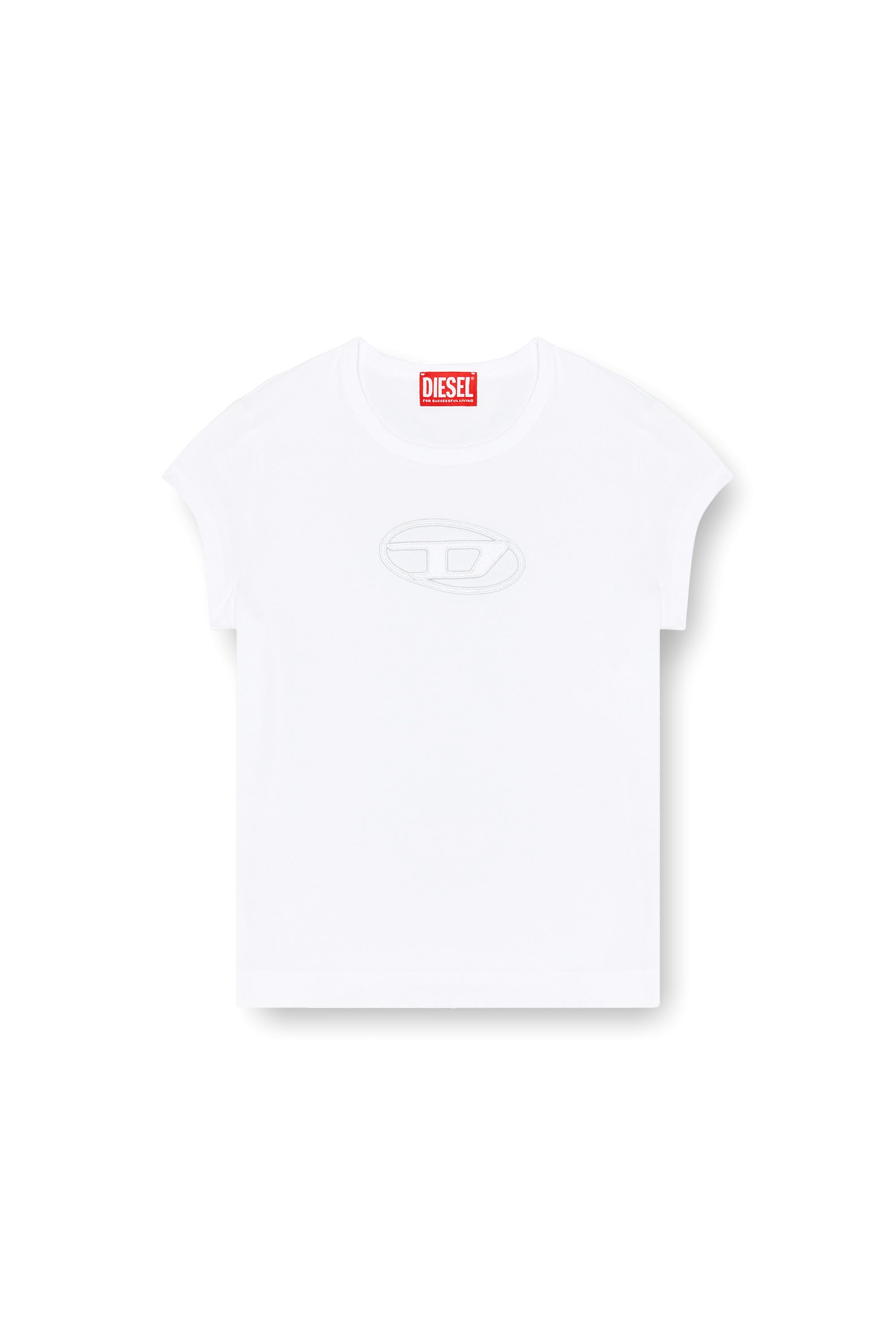 White T-shirt with peekaboo logo