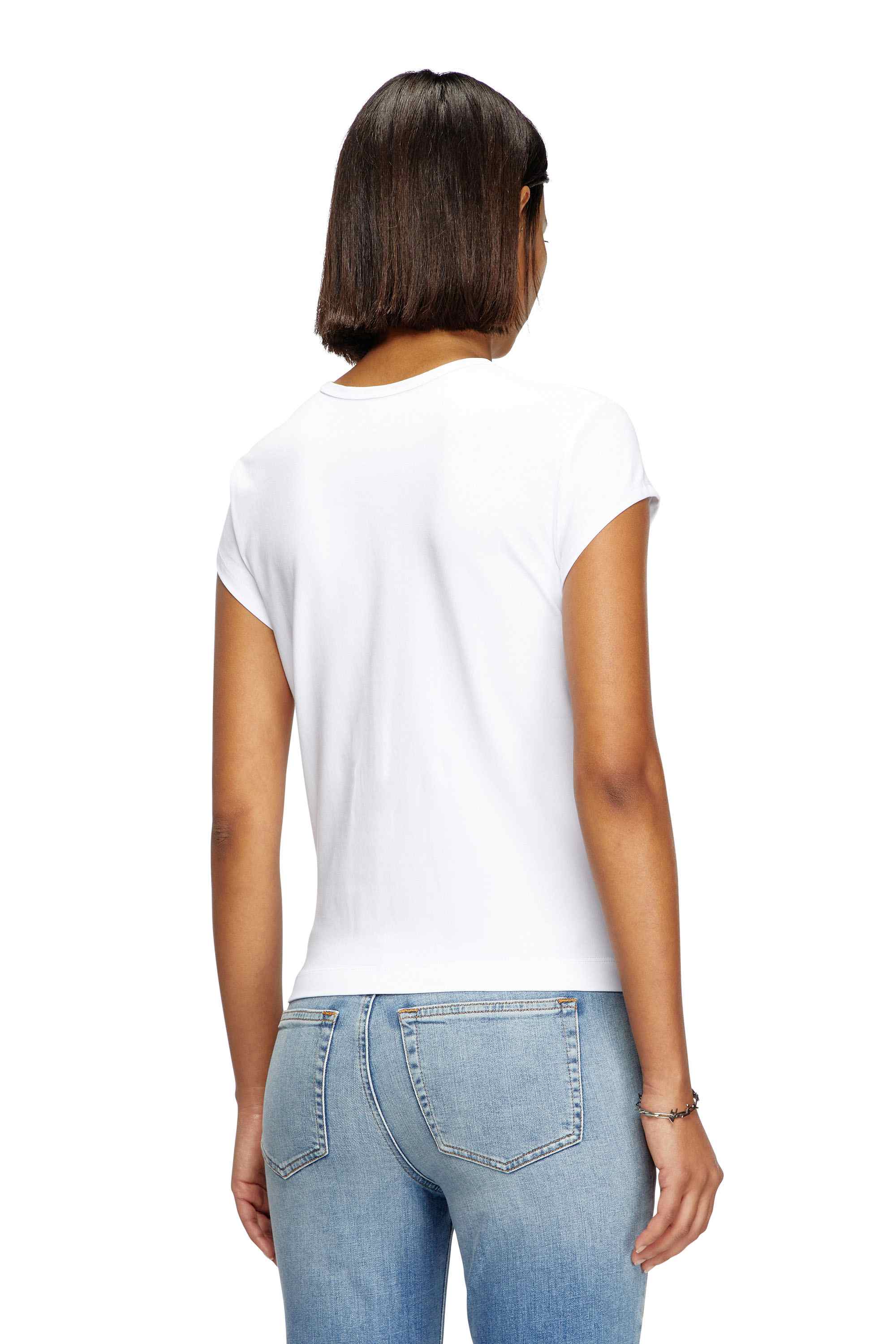 White T-shirt with peekaboo logo