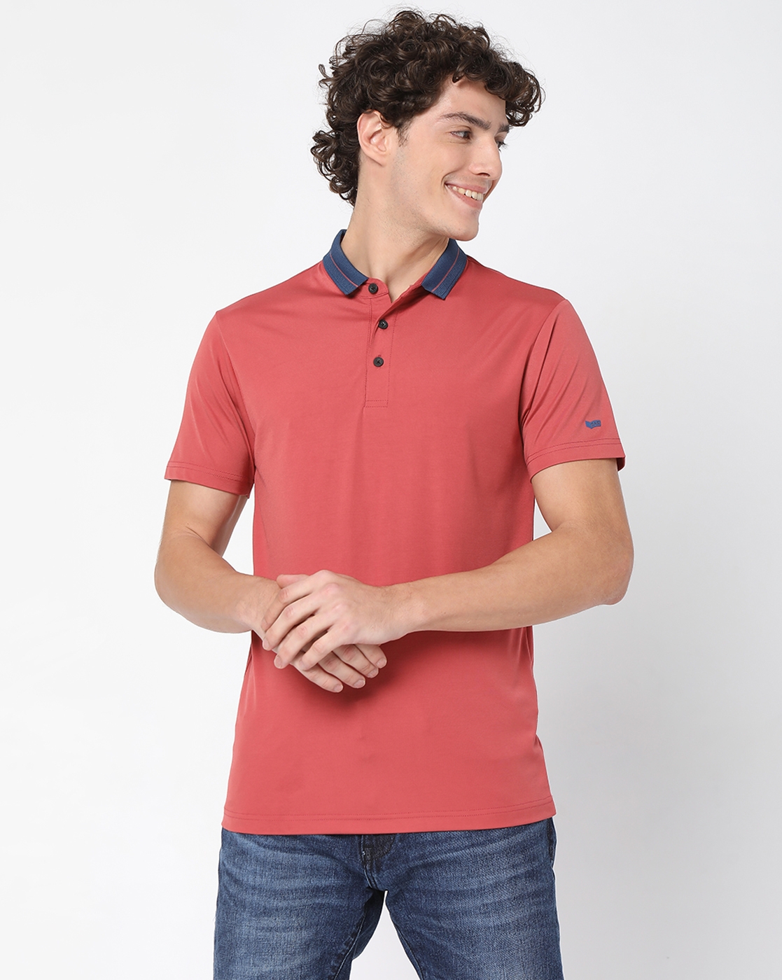 Smart Fit AGAP Baked Apple Polo T-Shirt