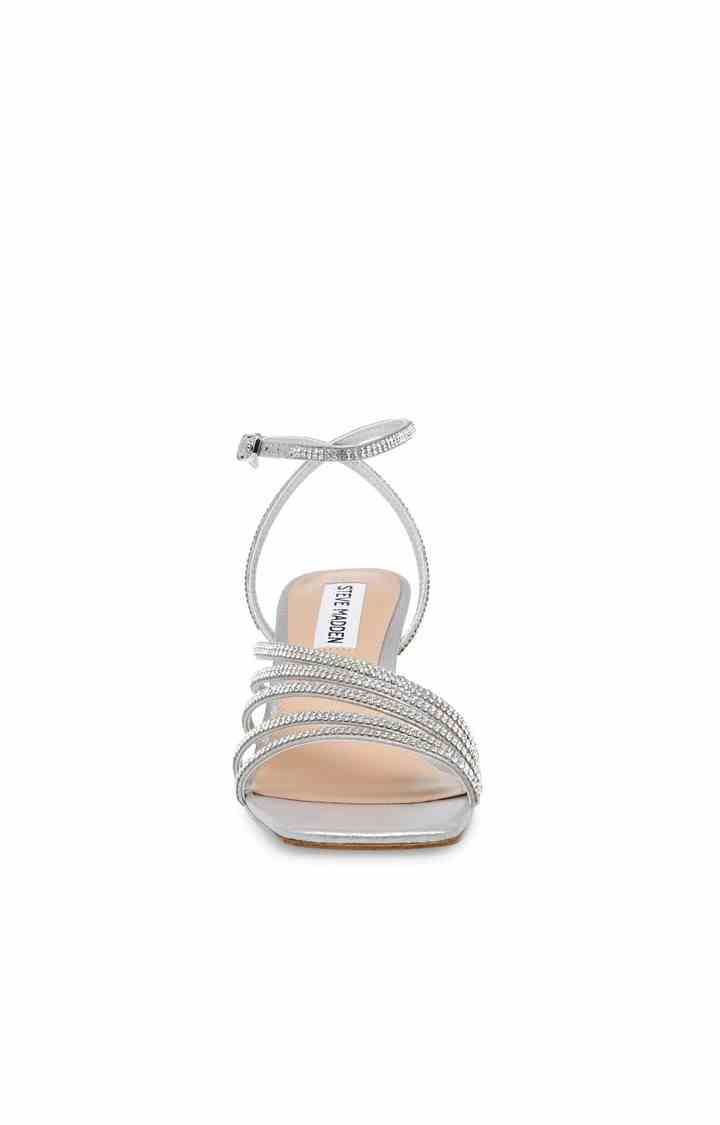 Aglow-R Silver Heel Sandals