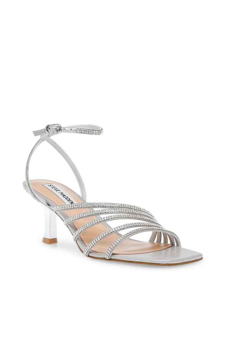 Aglow-R Silver Heel Sandals