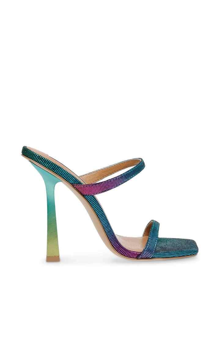 Lunah Green Heel Sandals