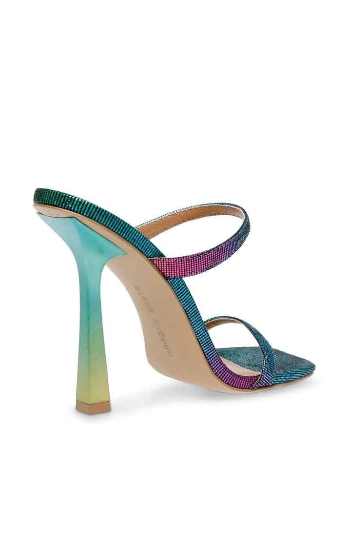 Lunah Green Heel Sandals