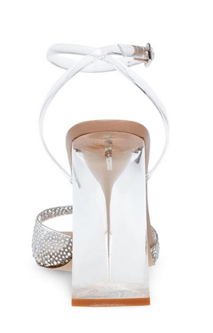Nightout-R Silver Heel Sandals