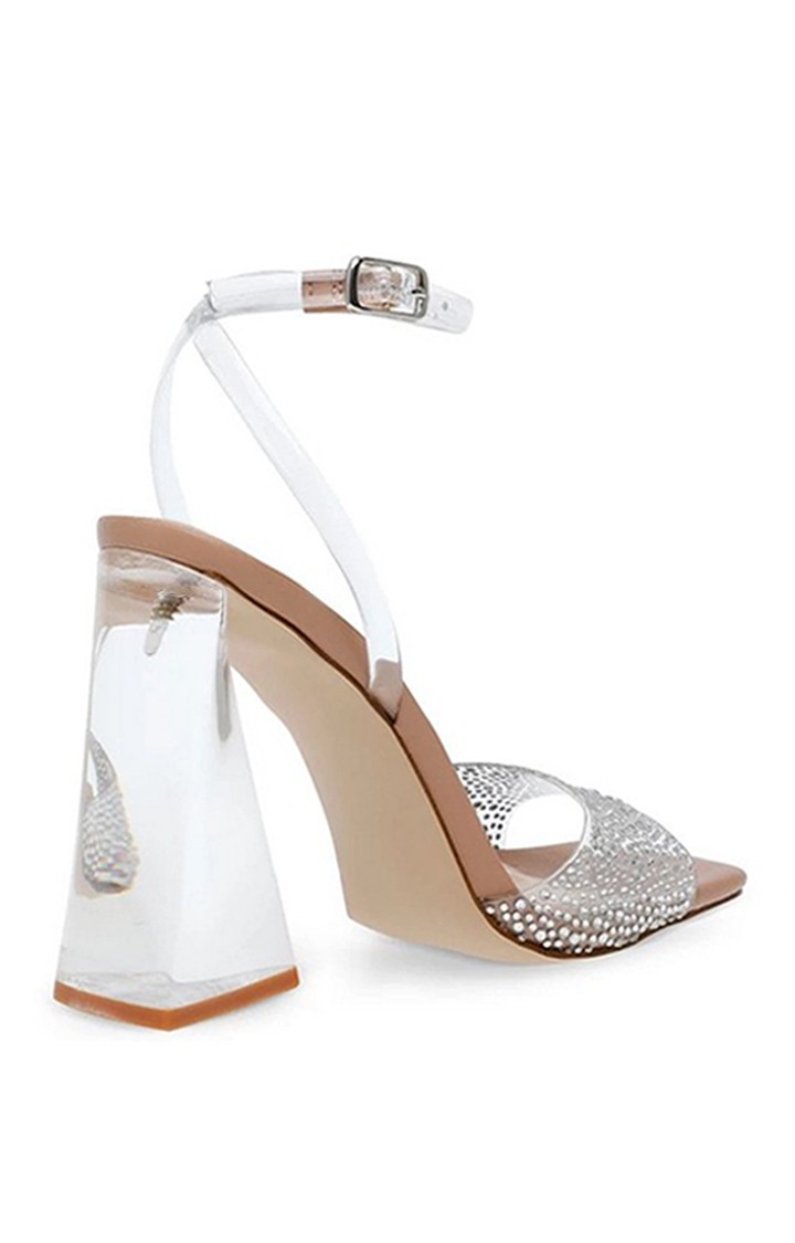 Nightout-R Silver Heel Sandals