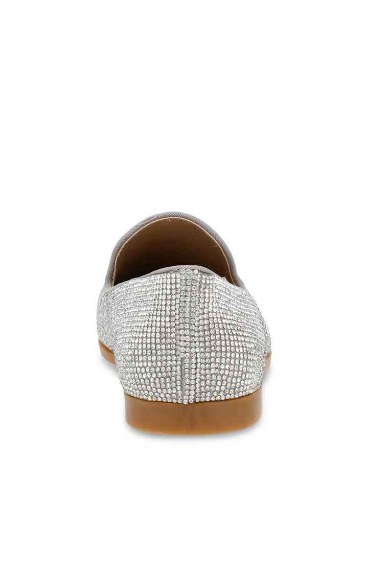 Corral-R Silver Closed Flats & Ballerinas