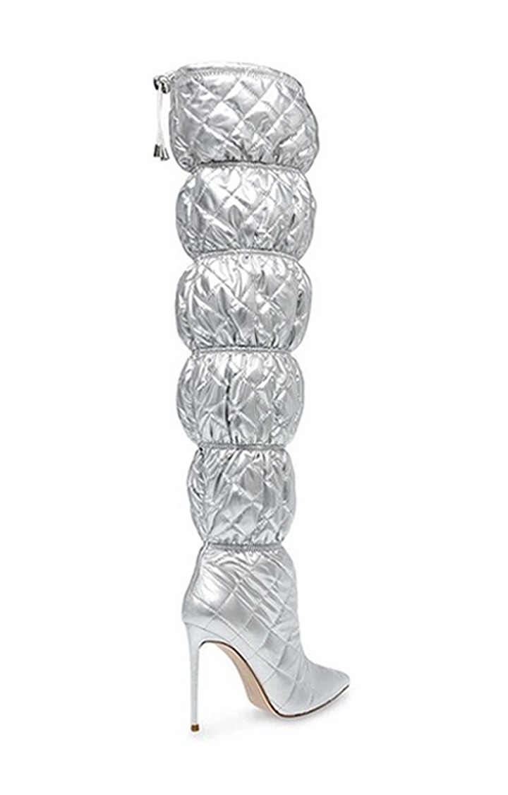 Silhouette Silver Boots