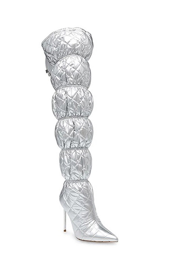 Silhouette Silver Boots
