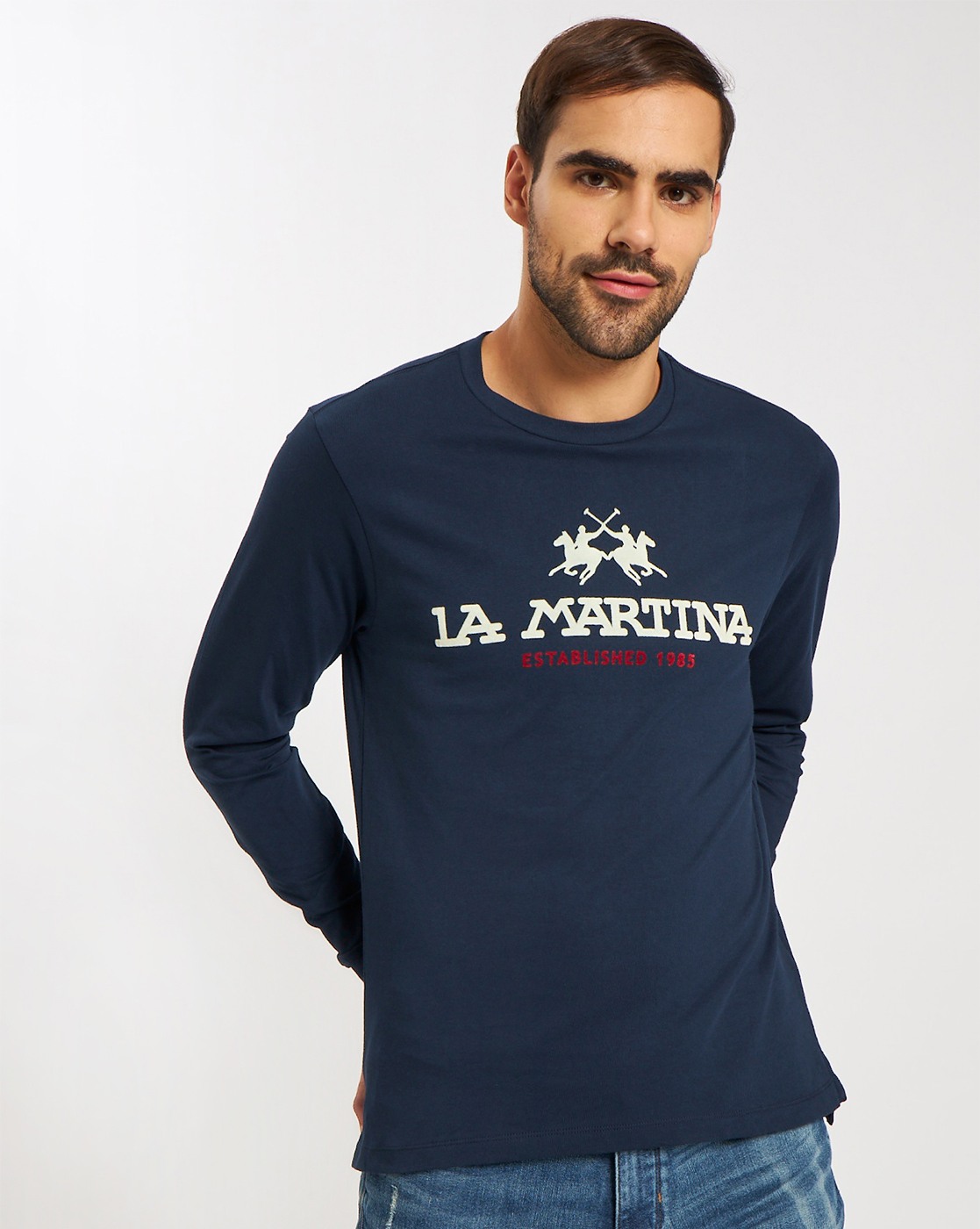 Brand Print Crew-Neck T-Shirt