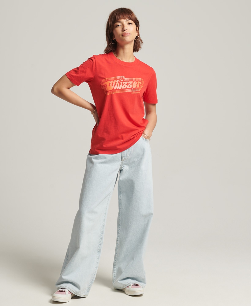 Superdry | VINTAGE MY GENERATION WOMEN'S RED T-SHIRT 4