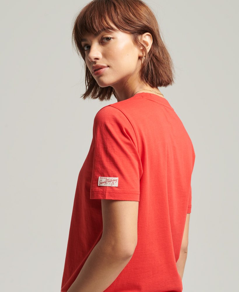 Superdry | VINTAGE MY GENERATION WOMEN'S RED T-SHIRT 1