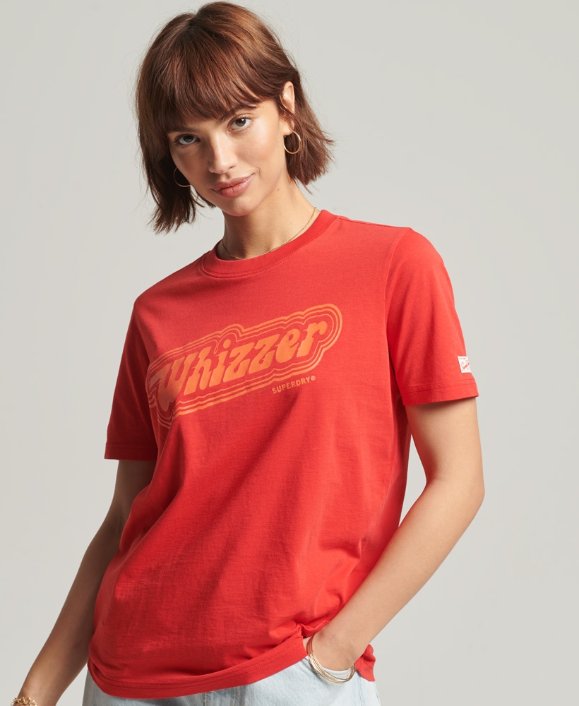 Superdry | VINTAGE MY GENERATION WOMEN'S RED T-SHIRT 0