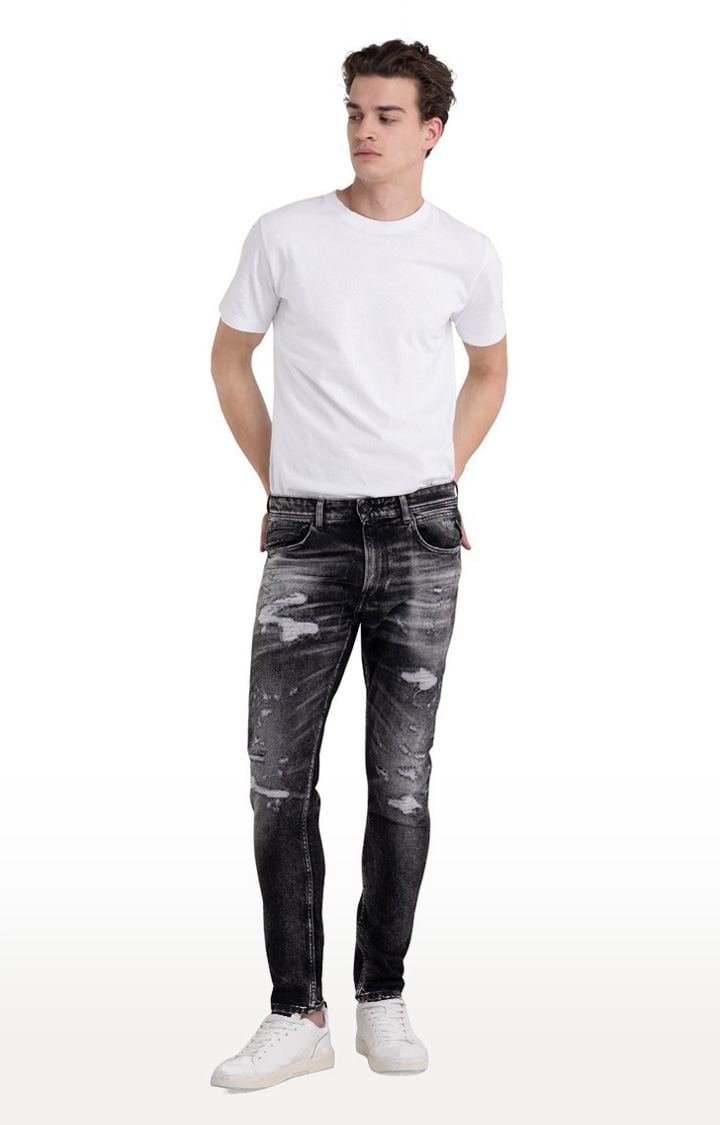 Grey Jeans Replay Jondrill 12 OZ Skinny Fit Jondrill Denim
