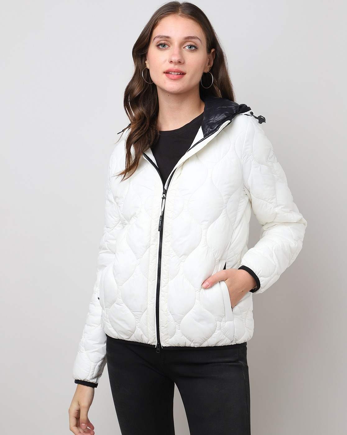 White Polyester Western Jackets For Women