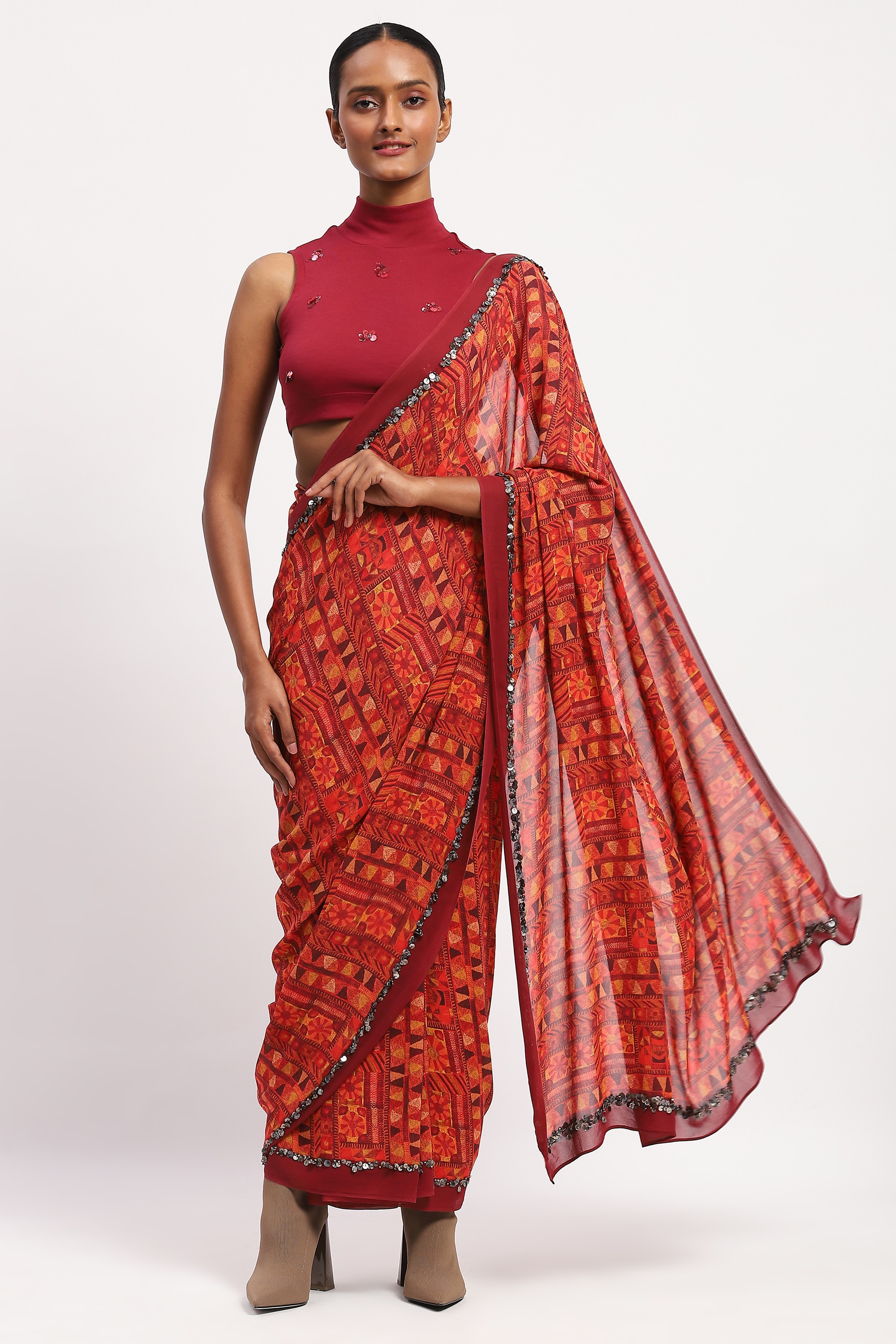 Rabari Print Sari