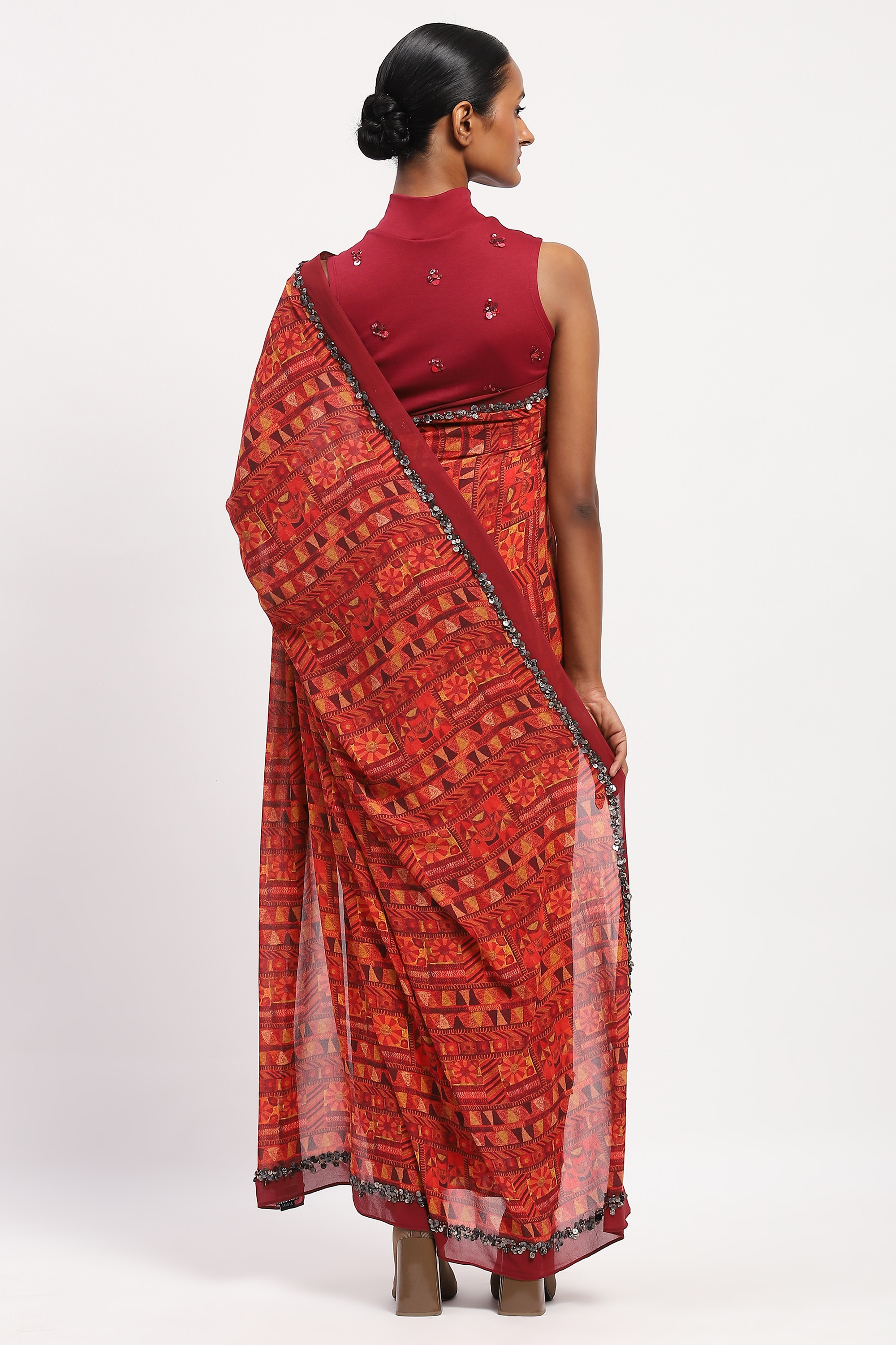 Rabari Print Sari