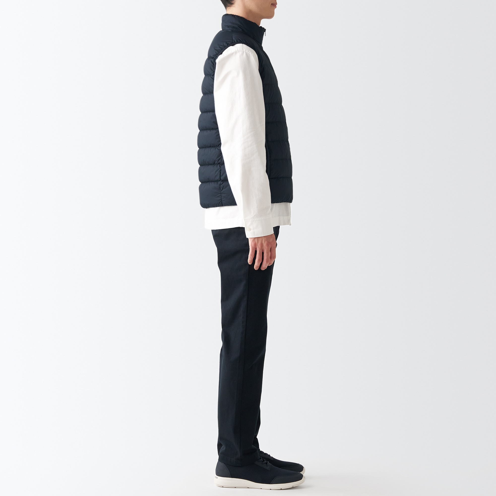 Nylon Light weight pocketable  down vest