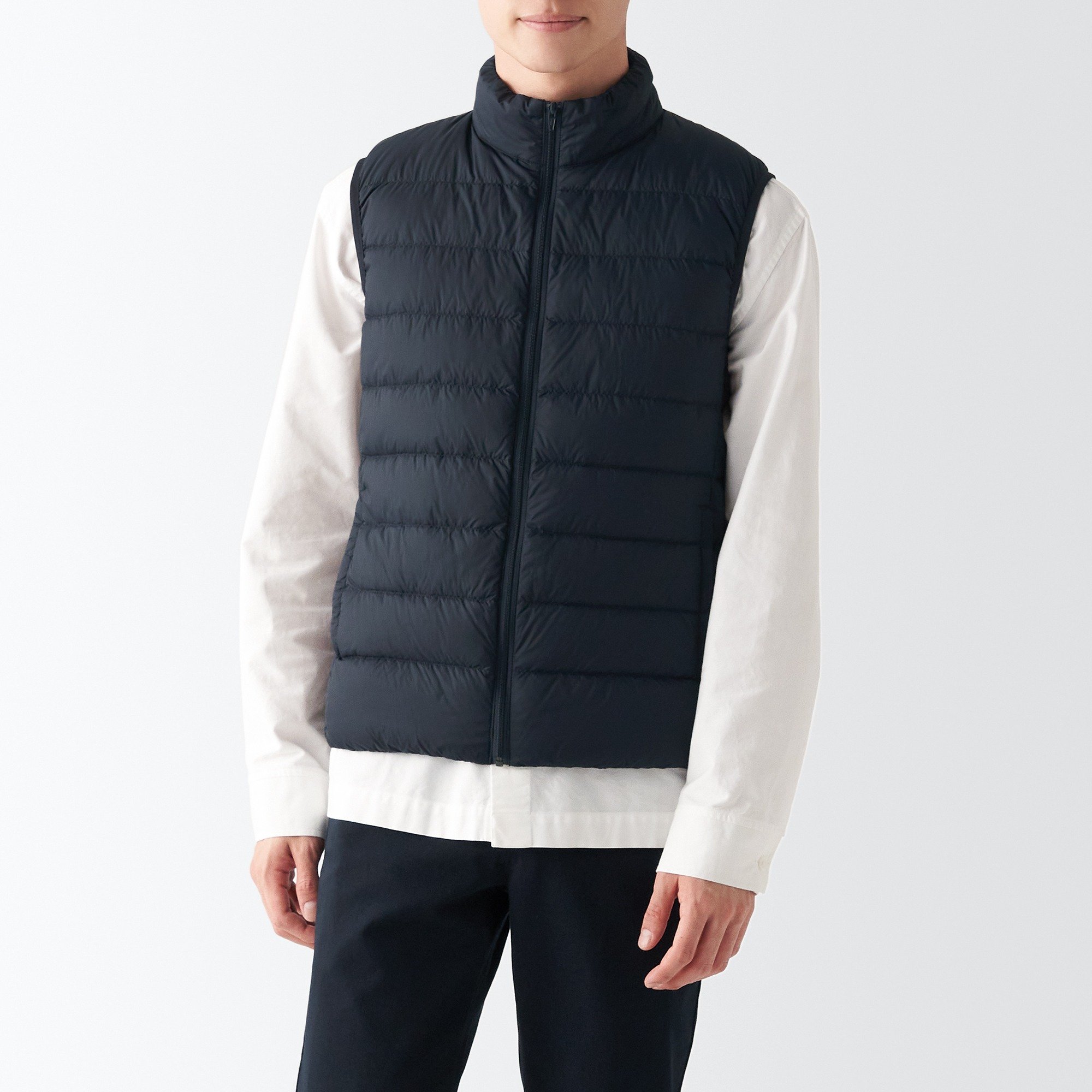 Nylon Light weight pocketable  down vest
