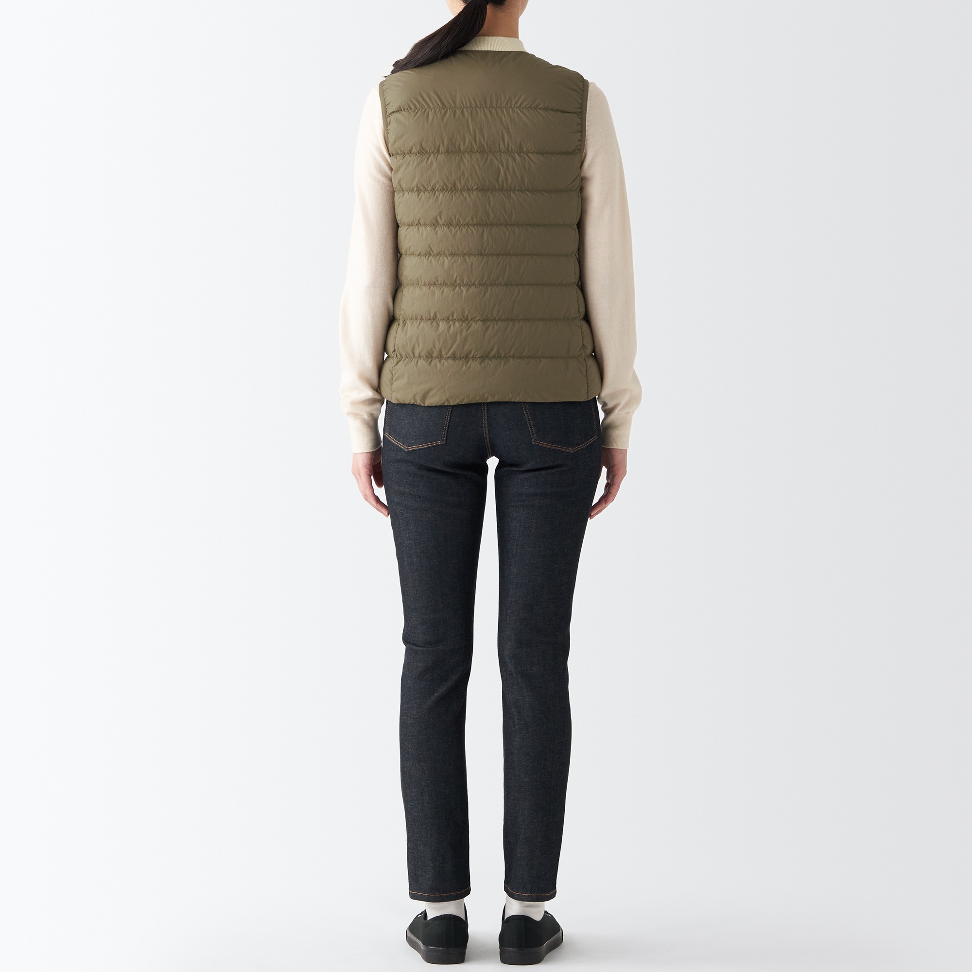 No collar down vest clearance