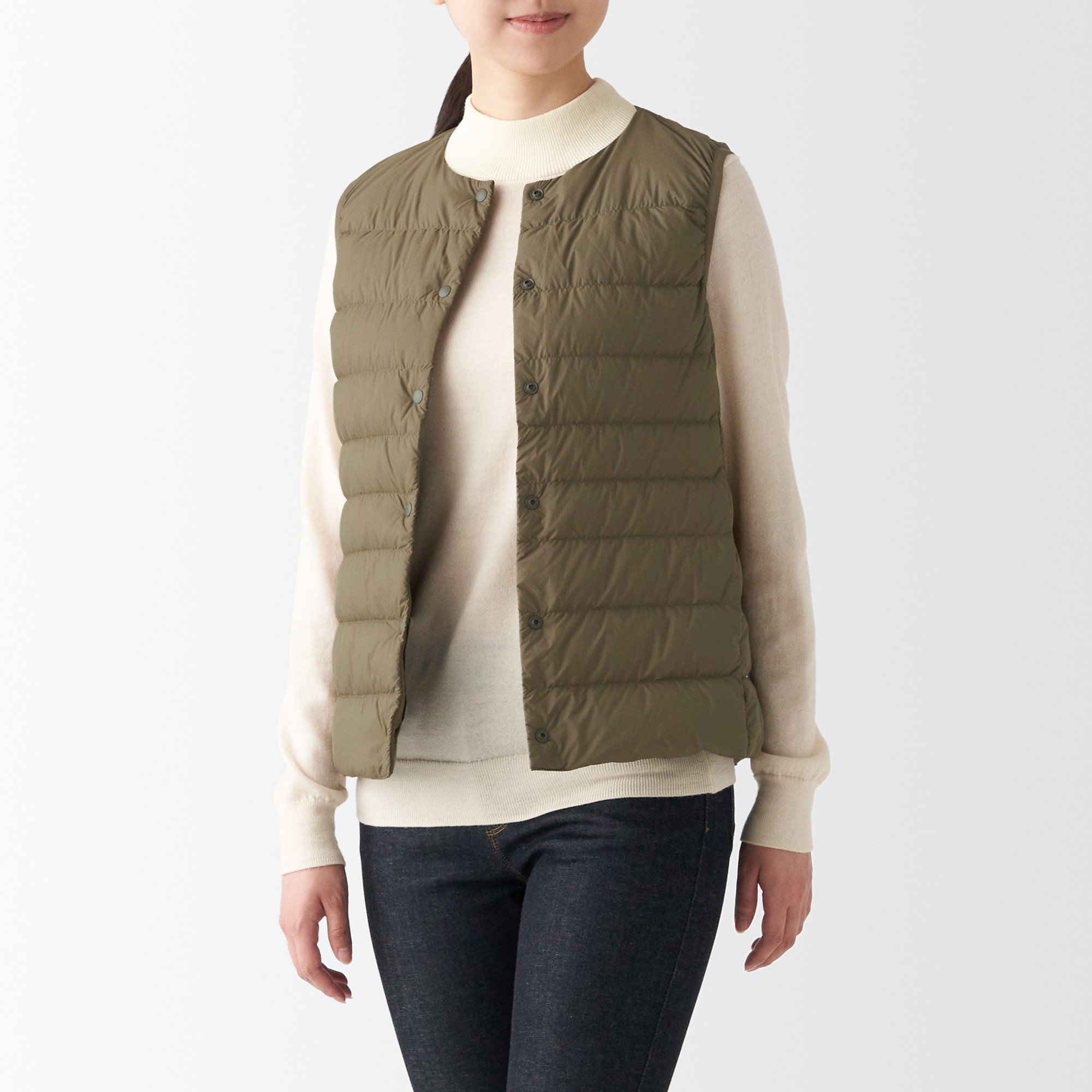 Nylon Lightweight No collar Down vest