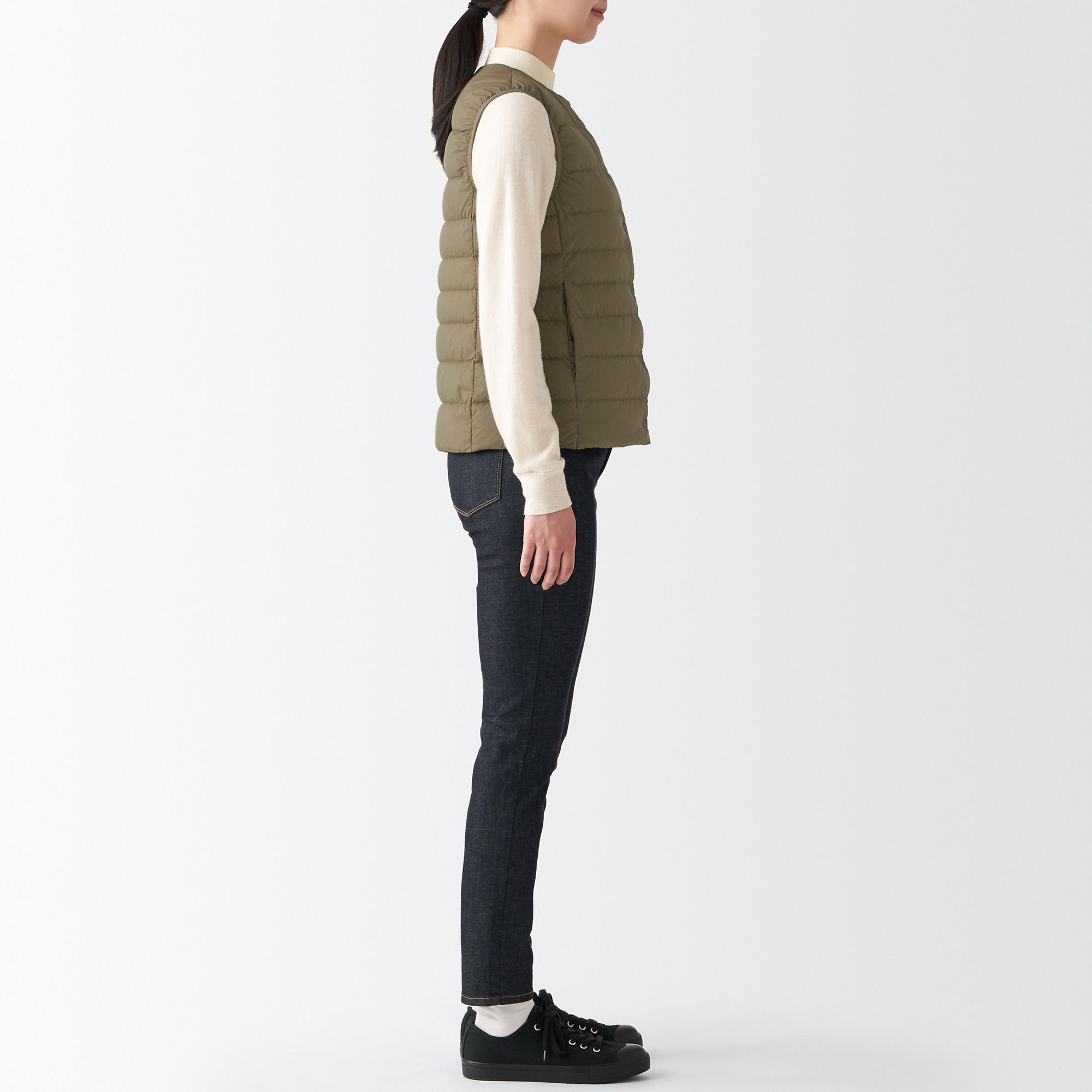 Nylon Lightweight No collar Down vest
