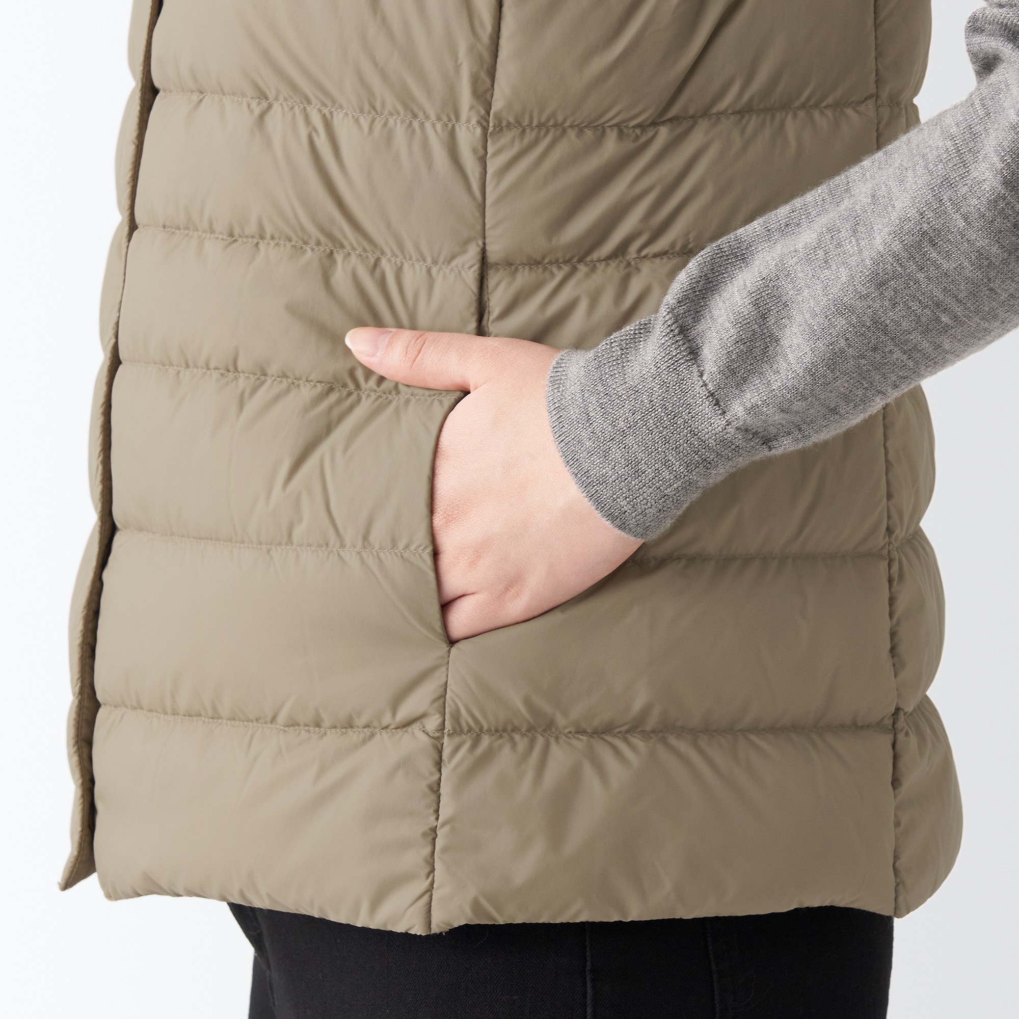 No collar down vest new arrivals