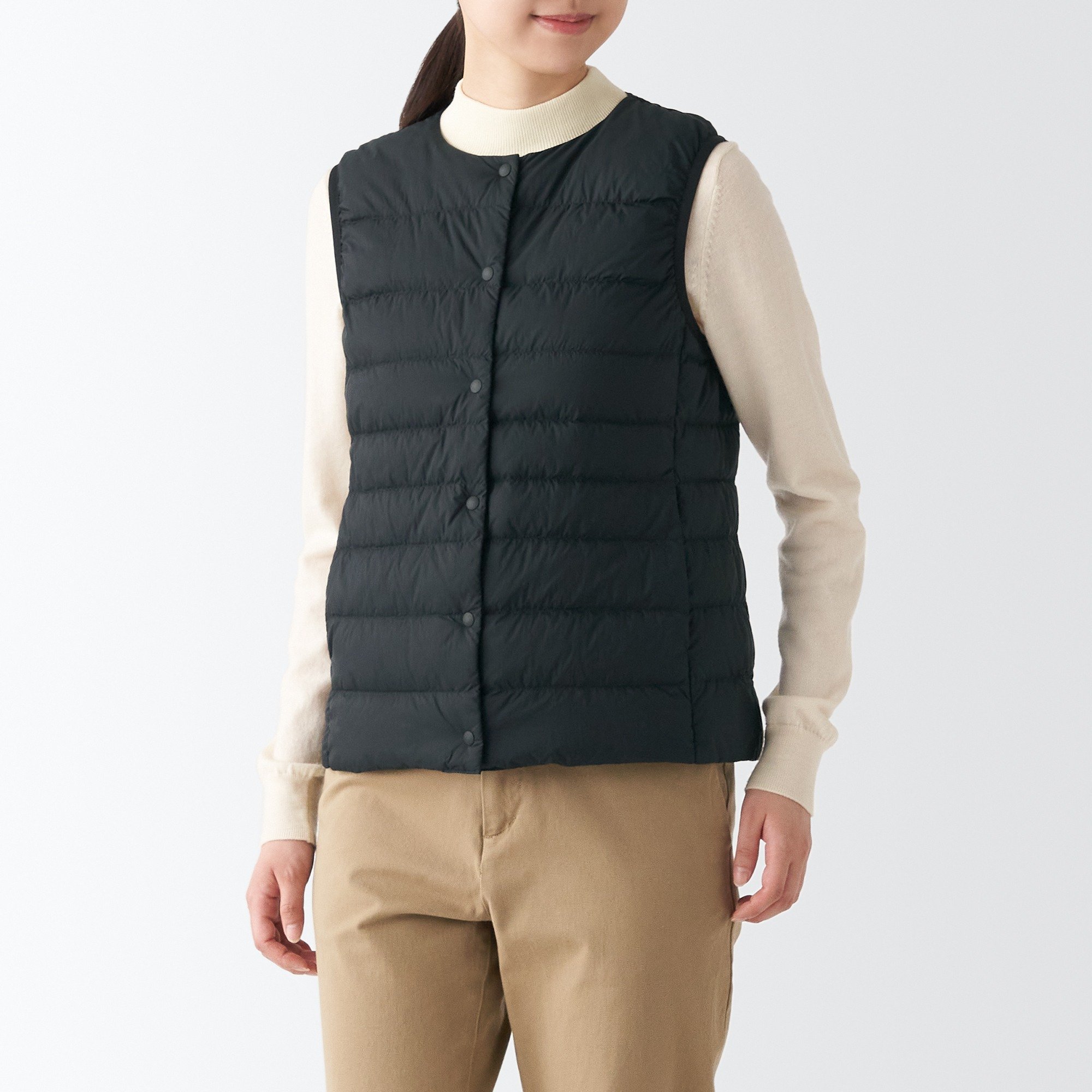 Nylon Lightweight No collar Down vest