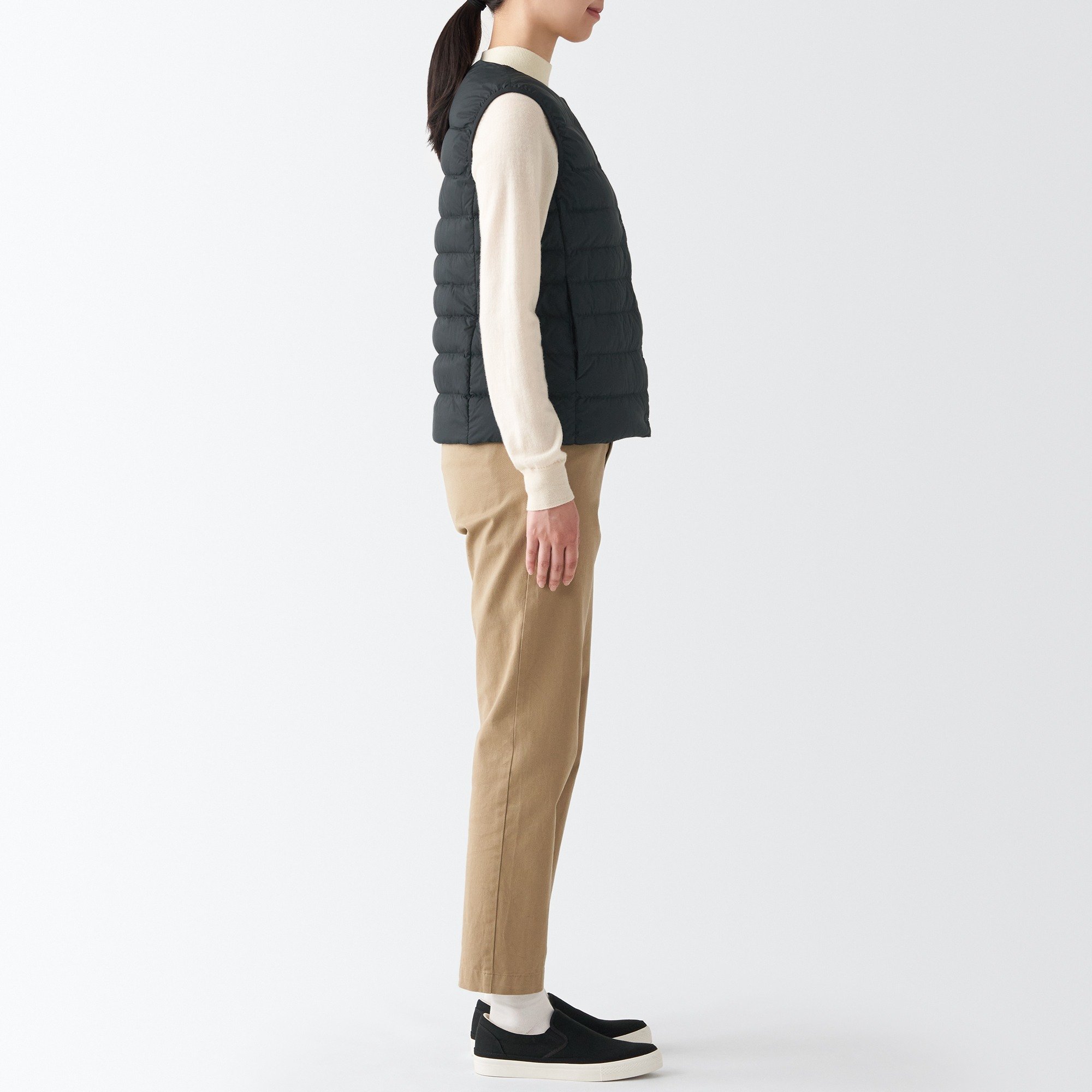 Nylon Lightweight No collar Down vest