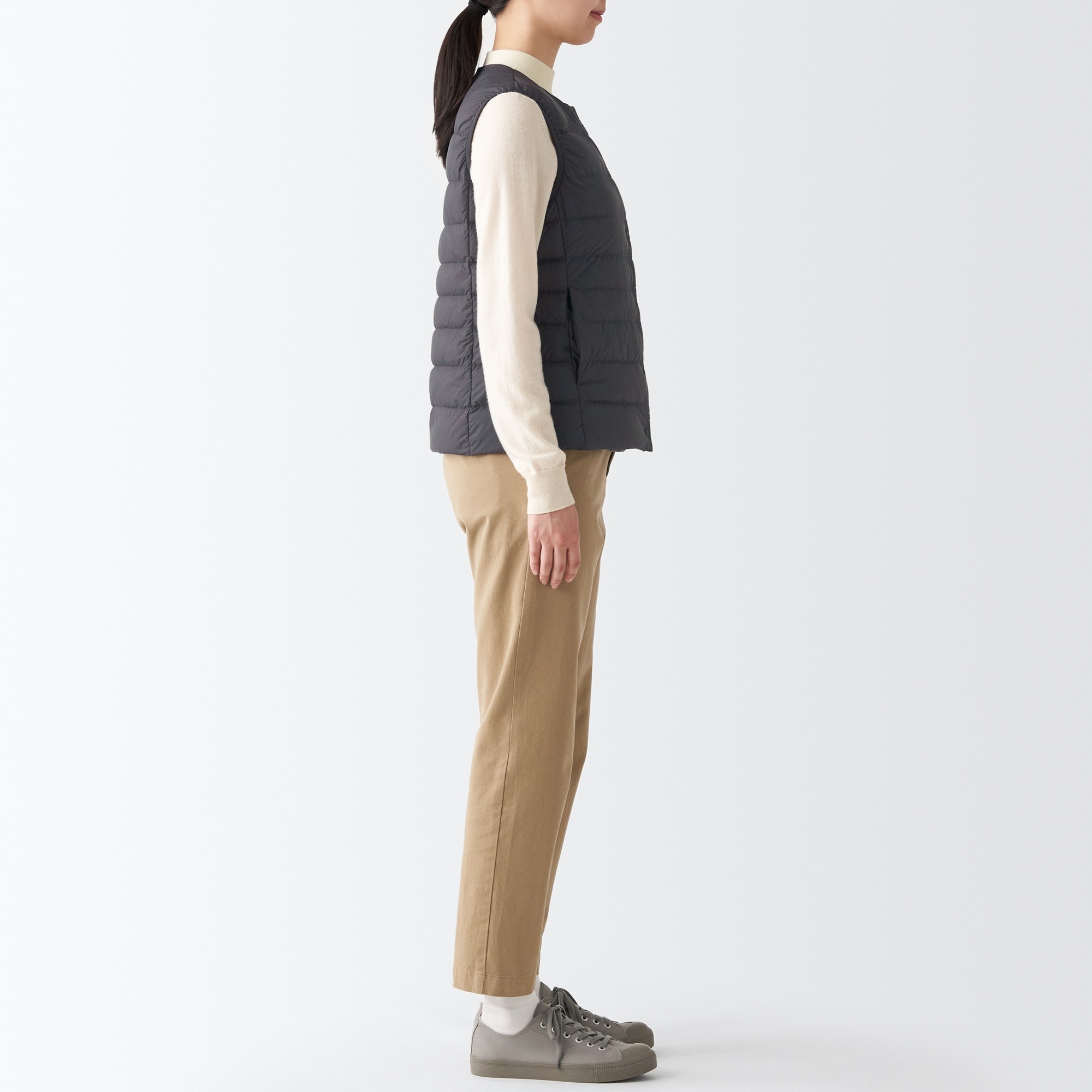 Nylon Lightweight No collar Down vest