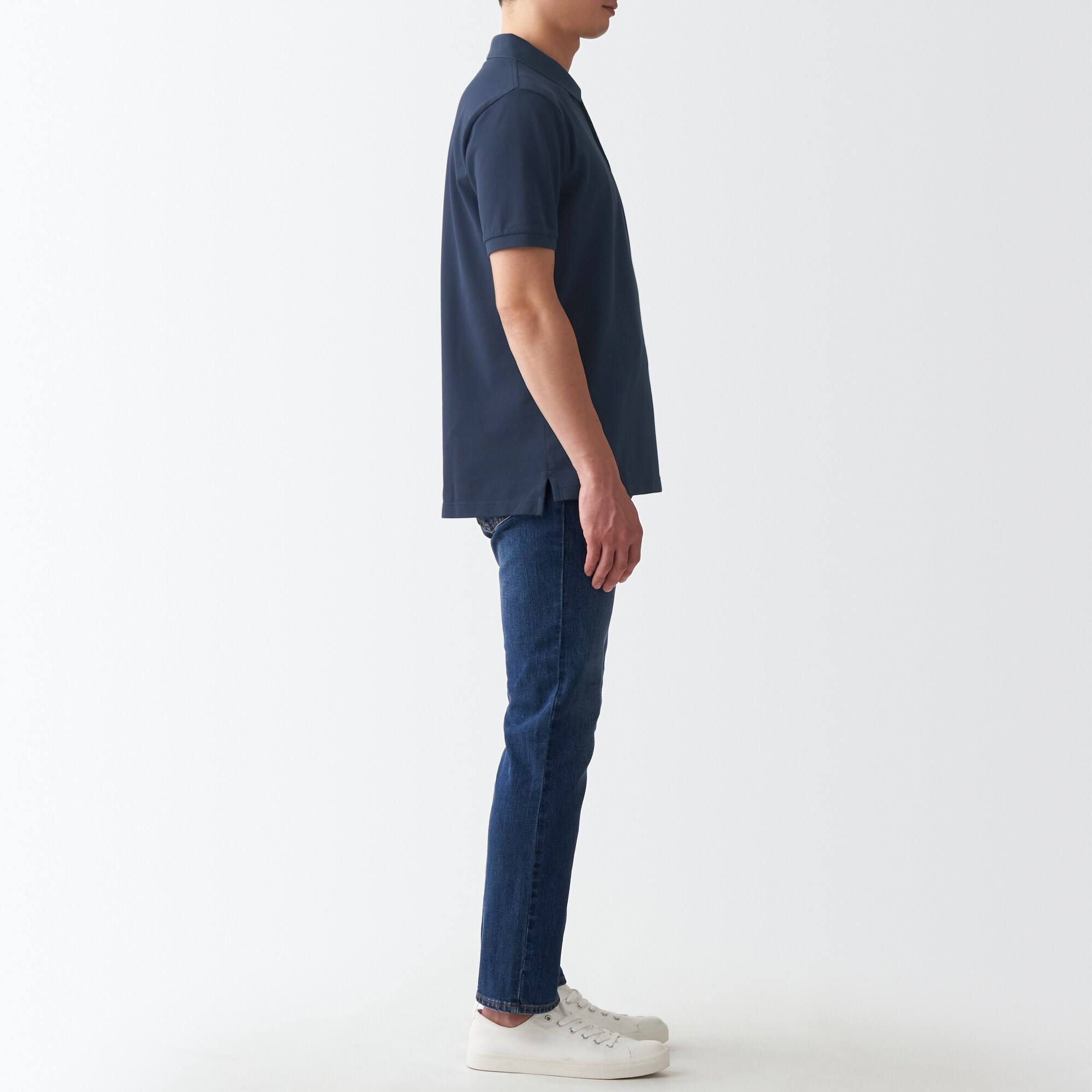 Washed pique  polo shirt
