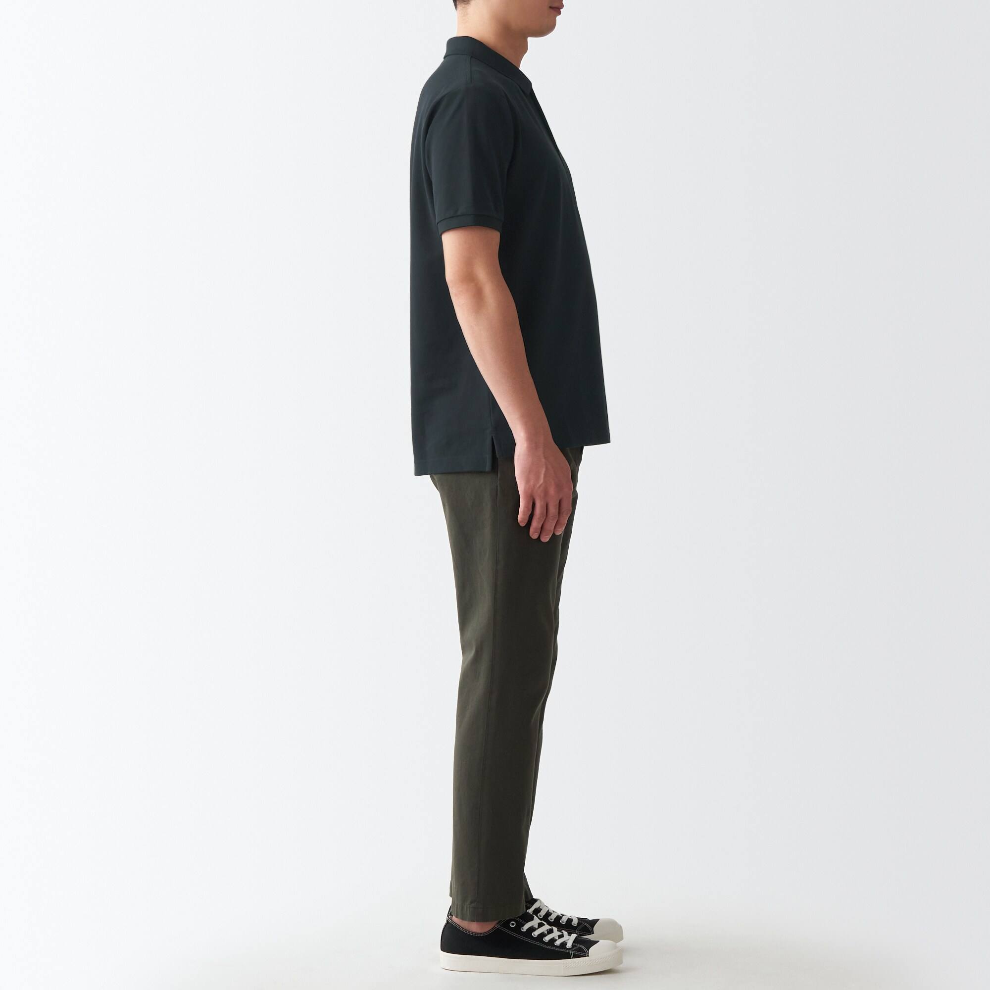 Washed pique  polo shirt