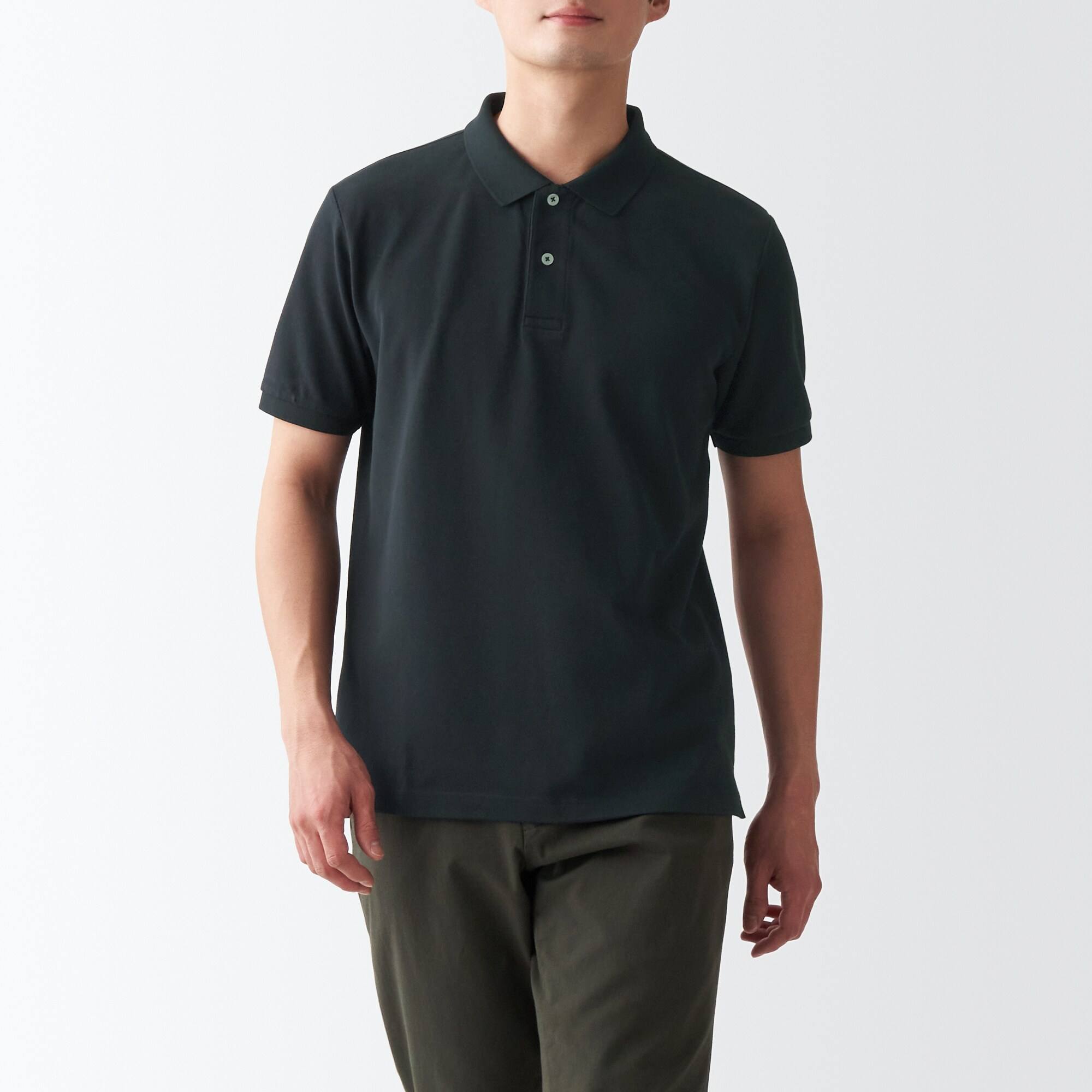 Washed pique  polo shirt