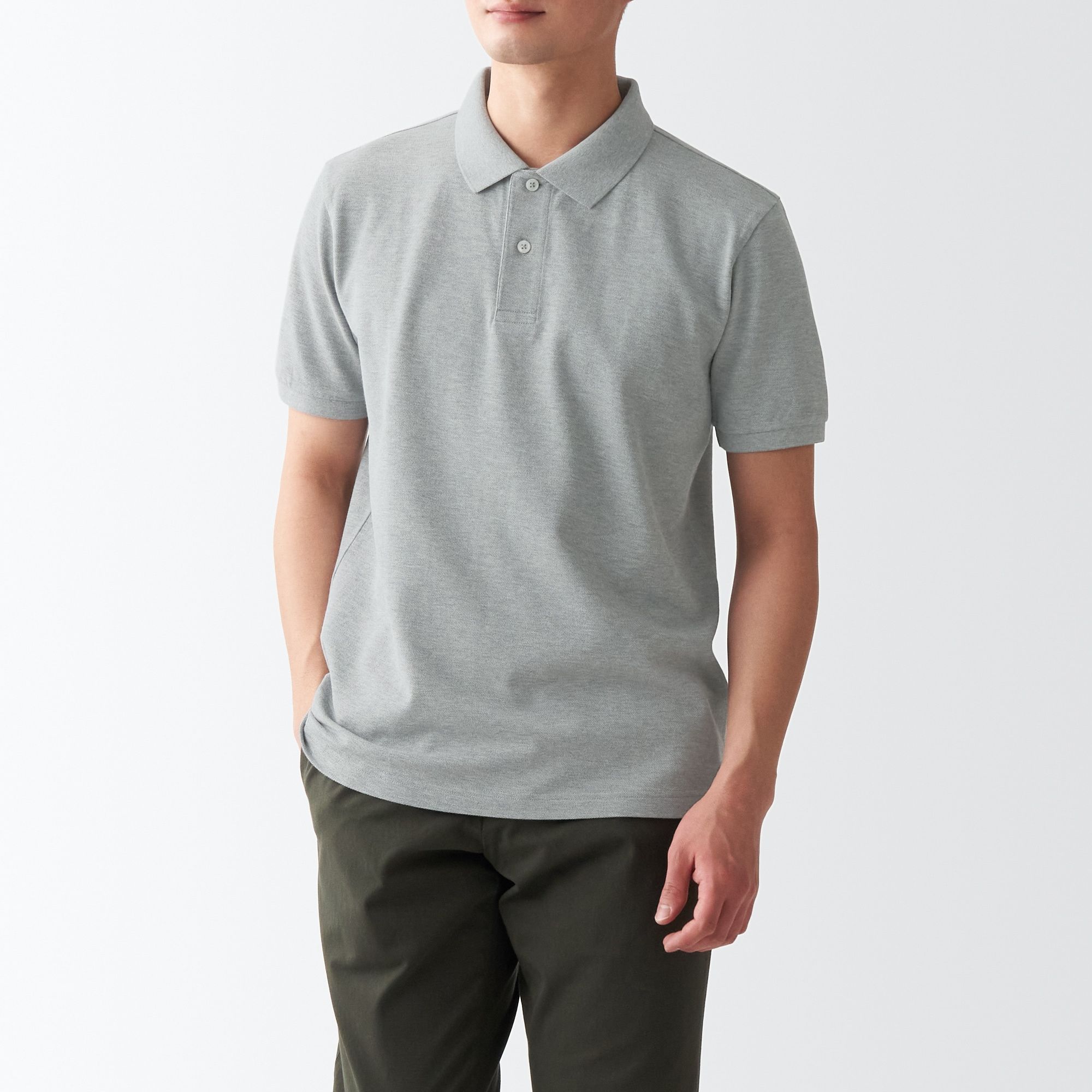 Washed pique  polo shirt