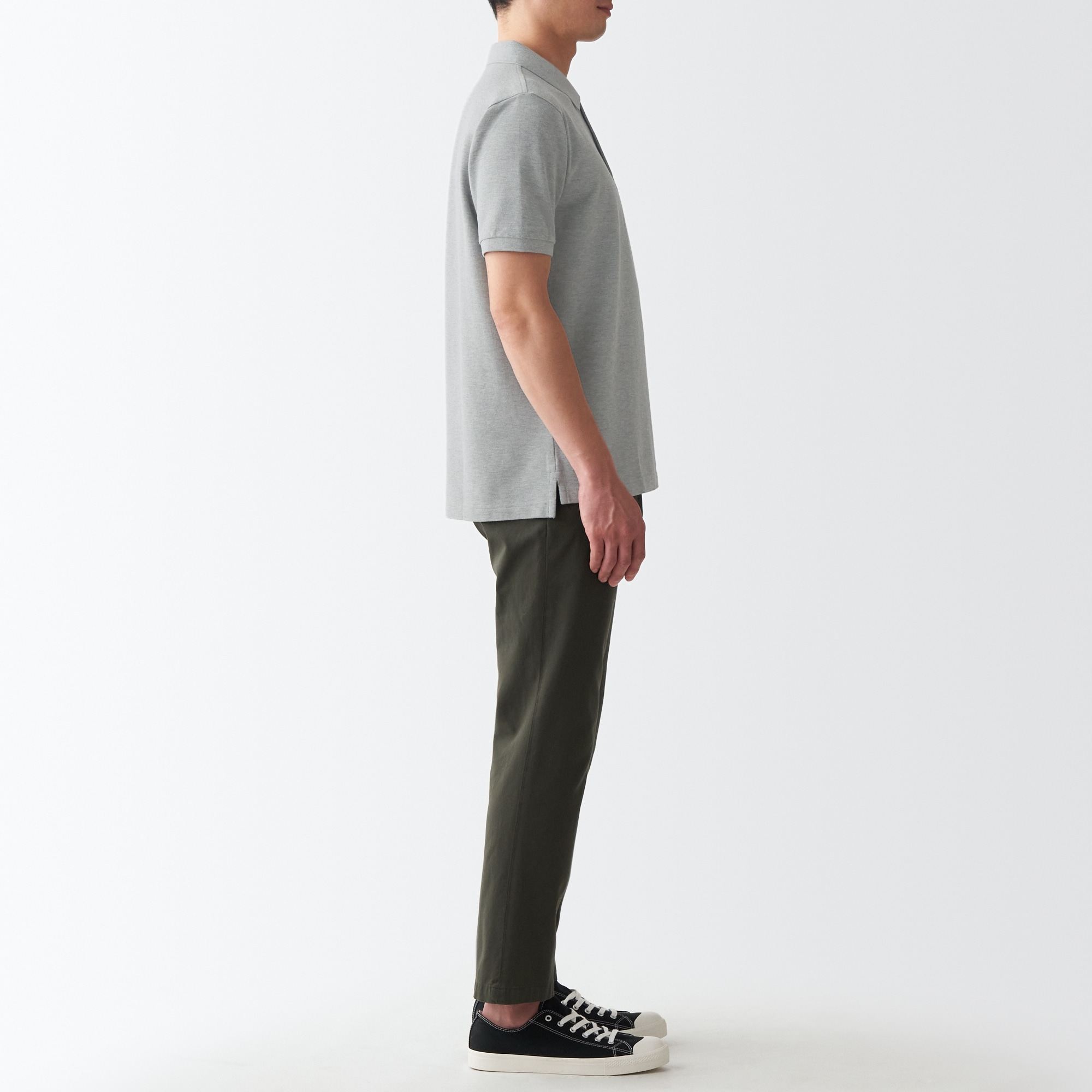 Washed pique  polo shirt