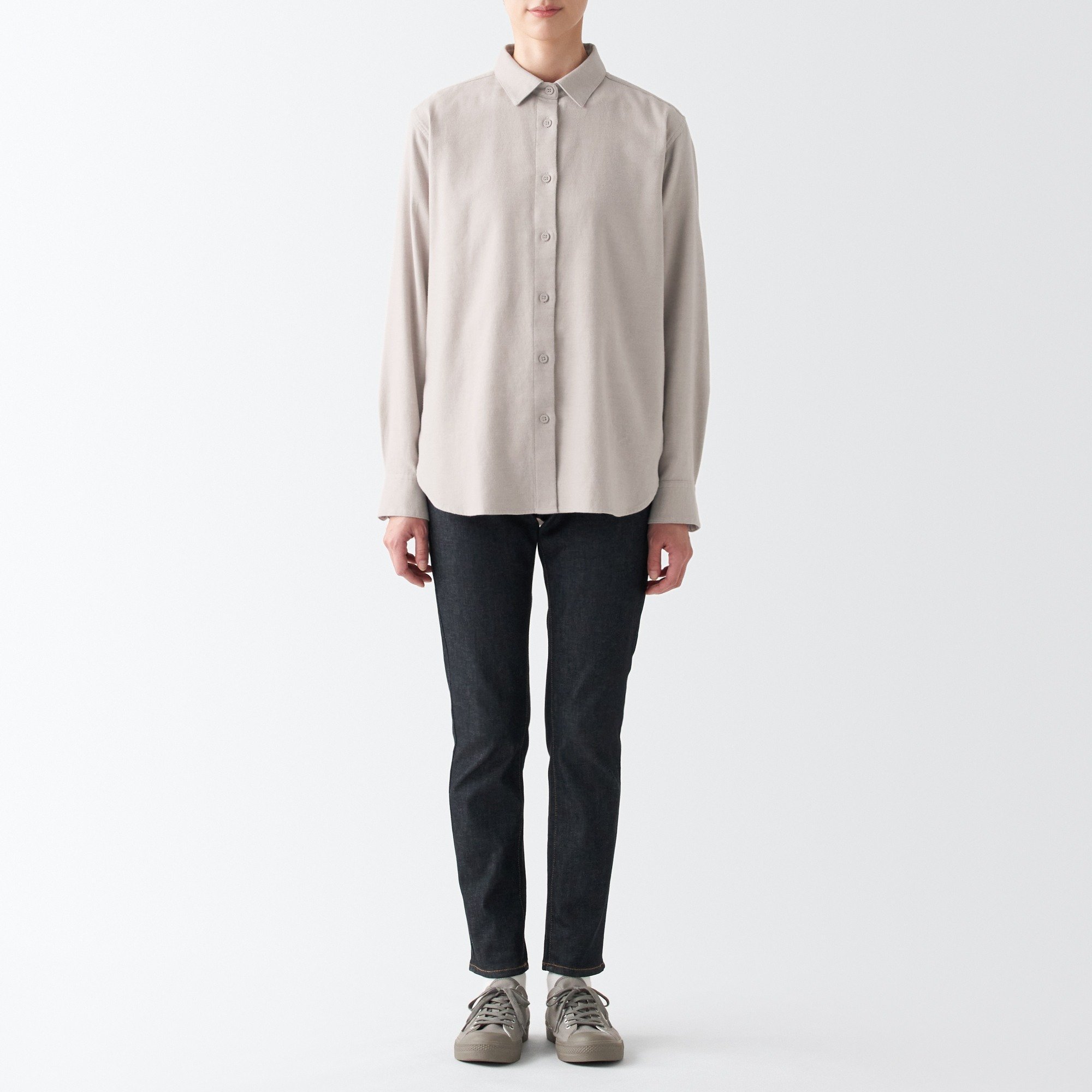 Flannel Regular Collar Long sleeves shirt