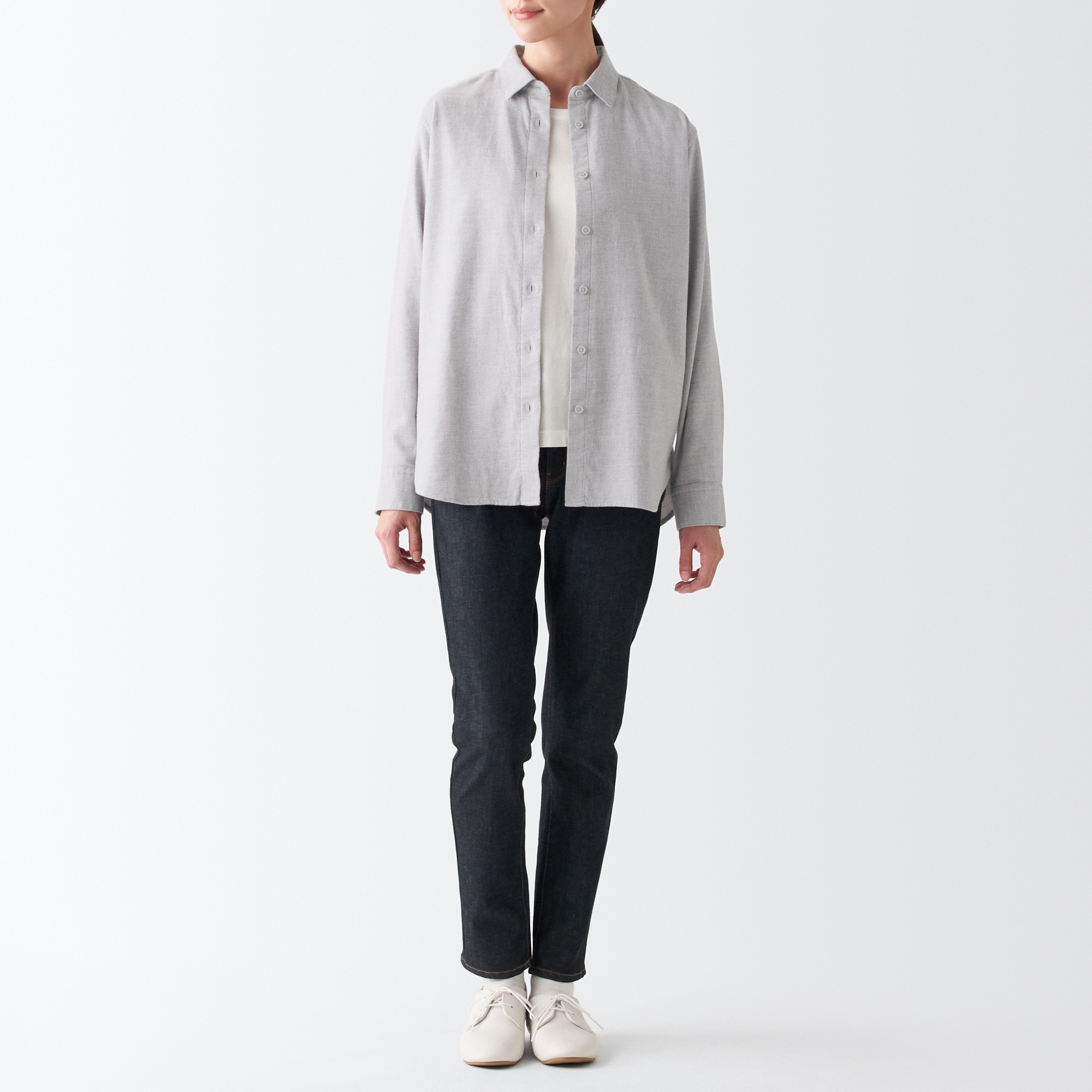 Flannel Regular Collar Long sleeves shirt