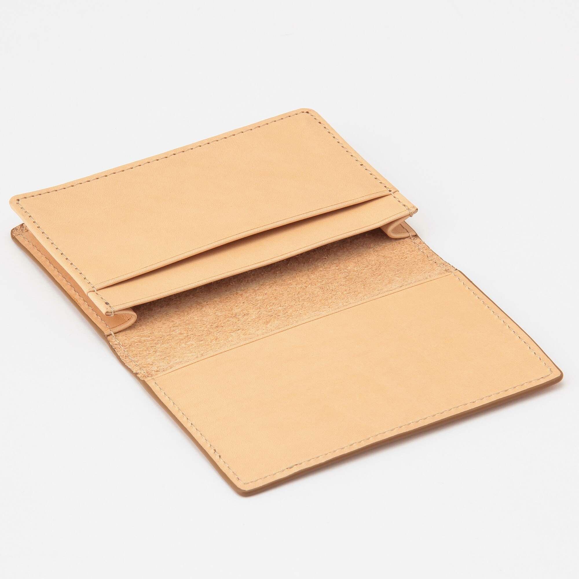 Italian vegetable tanned leather Card case