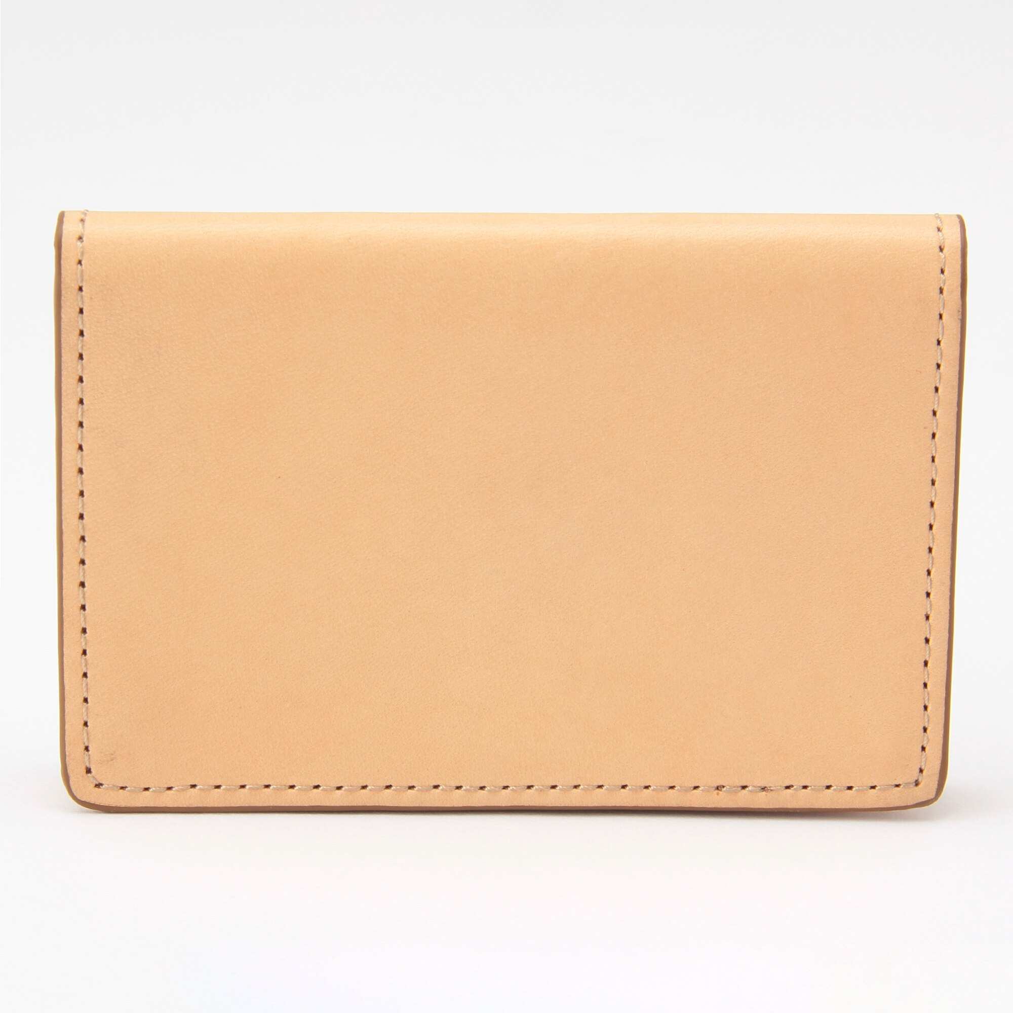 Italian vegetable tanned leather Card case