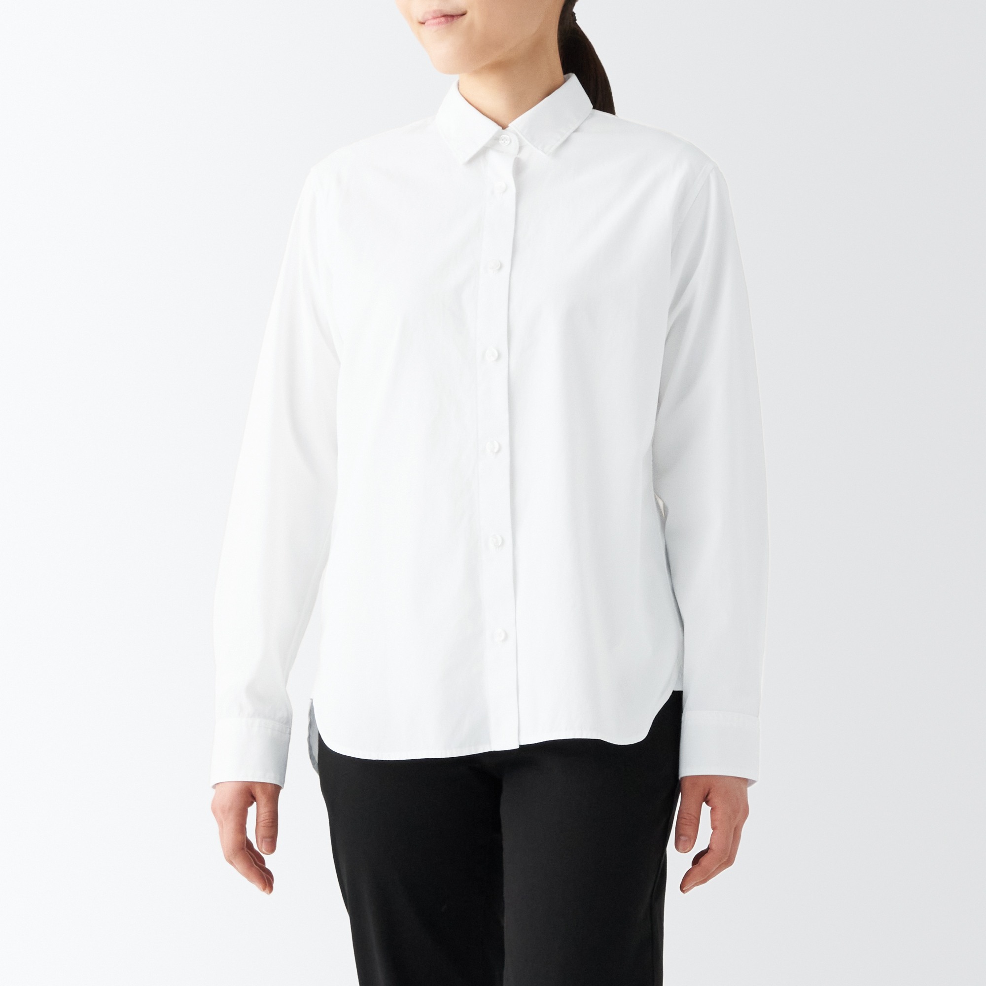 Washed broad Regular Collar Shirt