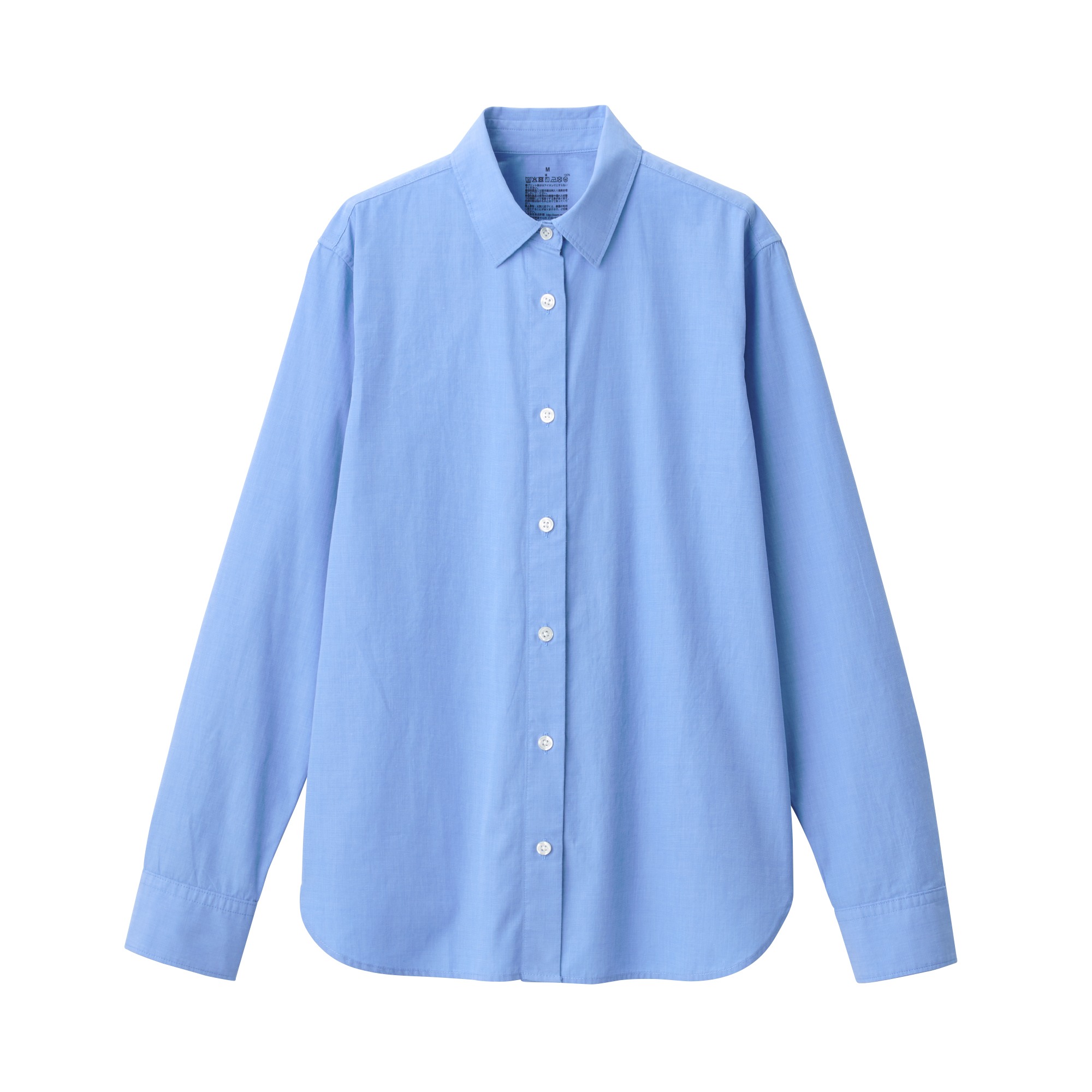 Washed broad Regular Collar shirt